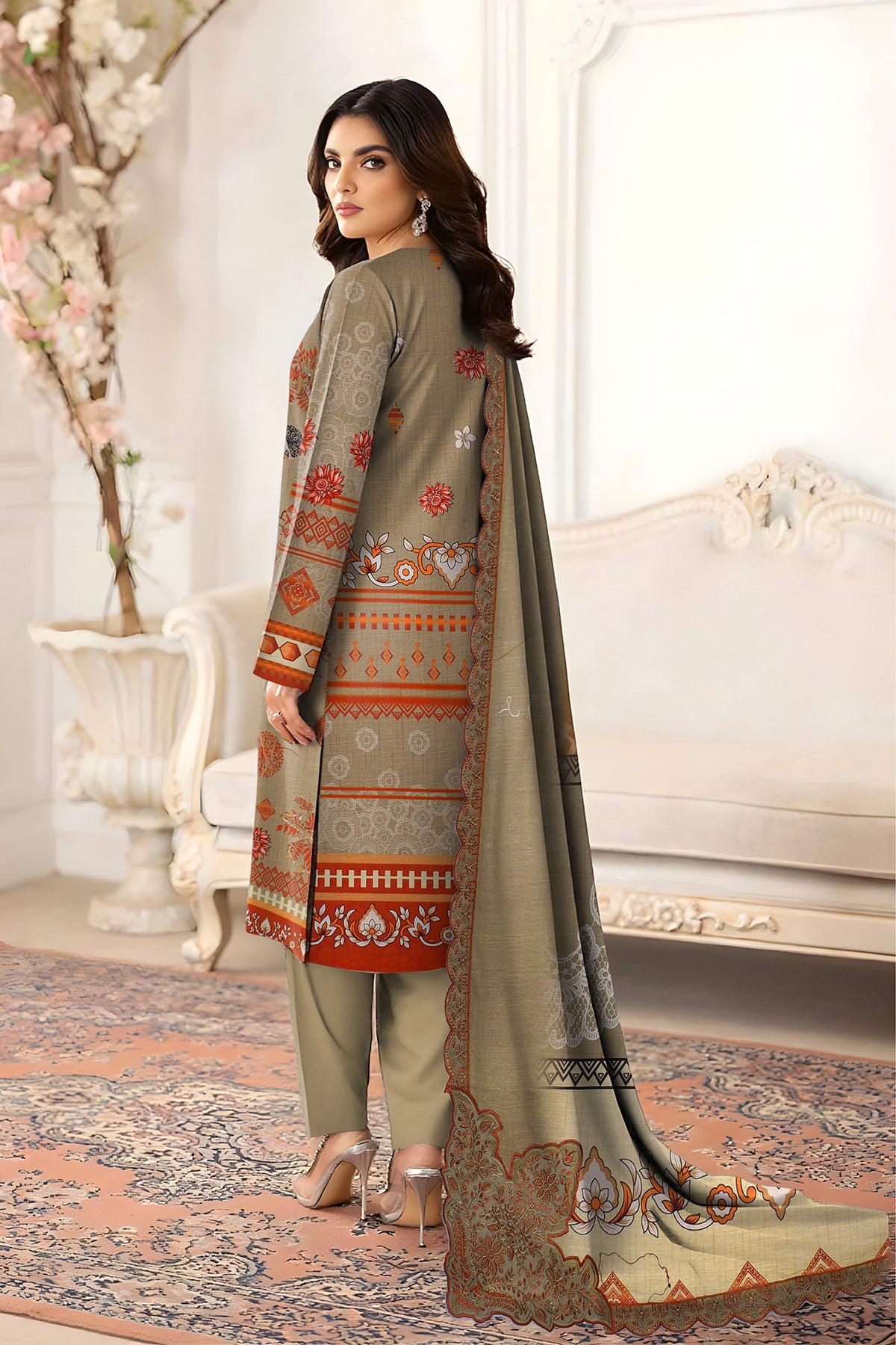 SASSI KHADDER EMB Shirt & Dupatta Vol-2450