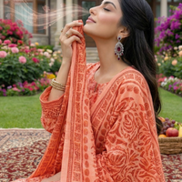 Sassi Premium Airjet Lawn Vol 2851 – 3 Piece Unstitched Sparkle Floral Suit — 3