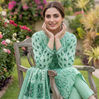 Sassi Premium Airjet Lawn Vol 2851 – 3 Piece Unstitched Sparkle Floral Suit — 3