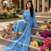 Sassi Premium Airjet Lawn Vol 2851 – 3 Piece Unstitched Sparkle Floral Suit — 1