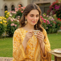 Sassi Premium Airjet Lawn Vol 2851 – 3 Piece Unstitched Sparkle Floral Suit — 2