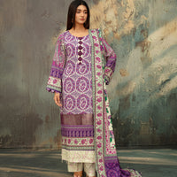 SASSI Vol 3598 – 3 Piece Unstitched Print Viscose Suit — 1