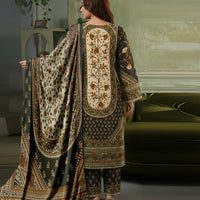 SASSI Vol-3598 – Premium Pre-Shrunk 3PC Unstitched Viscose Suit with Embroidered Patches — 2