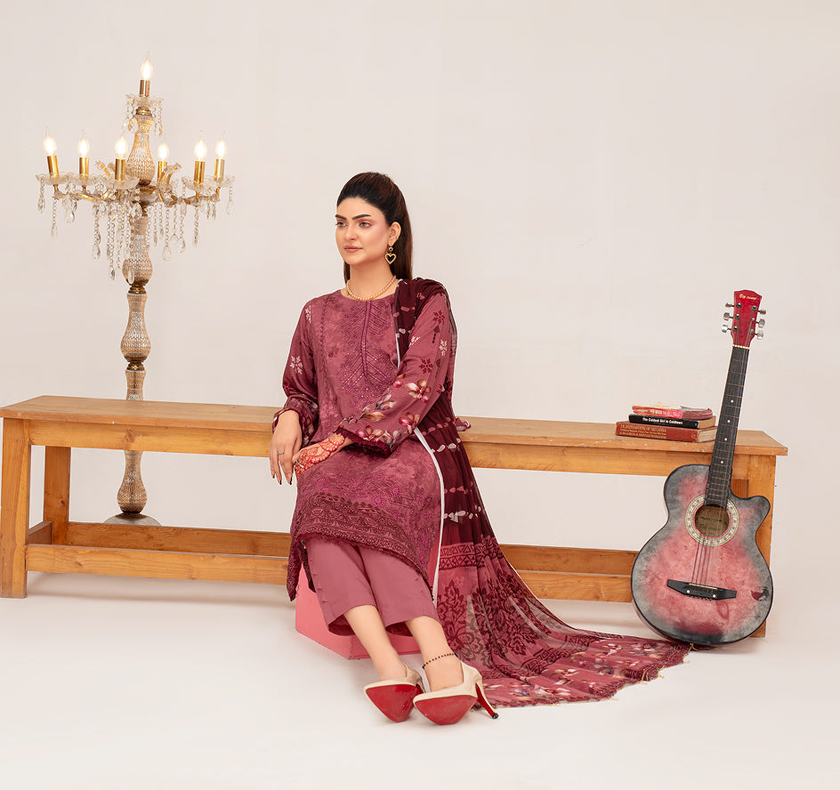 SASSI Viscose EMB Shirt & Dupatta Vol-2461