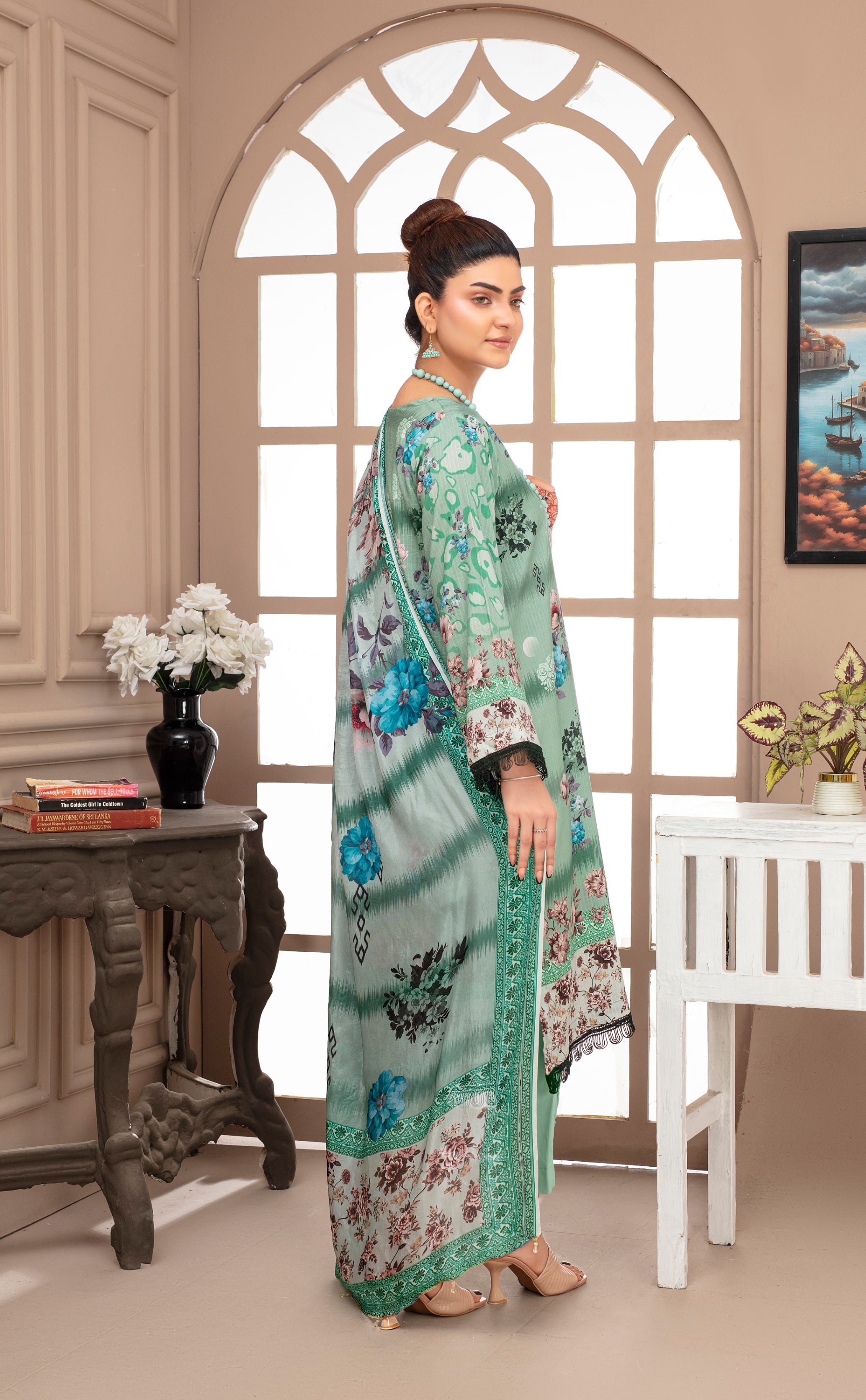 SASSI Viscose PRINT Shirt & Dupatta Vol-2468