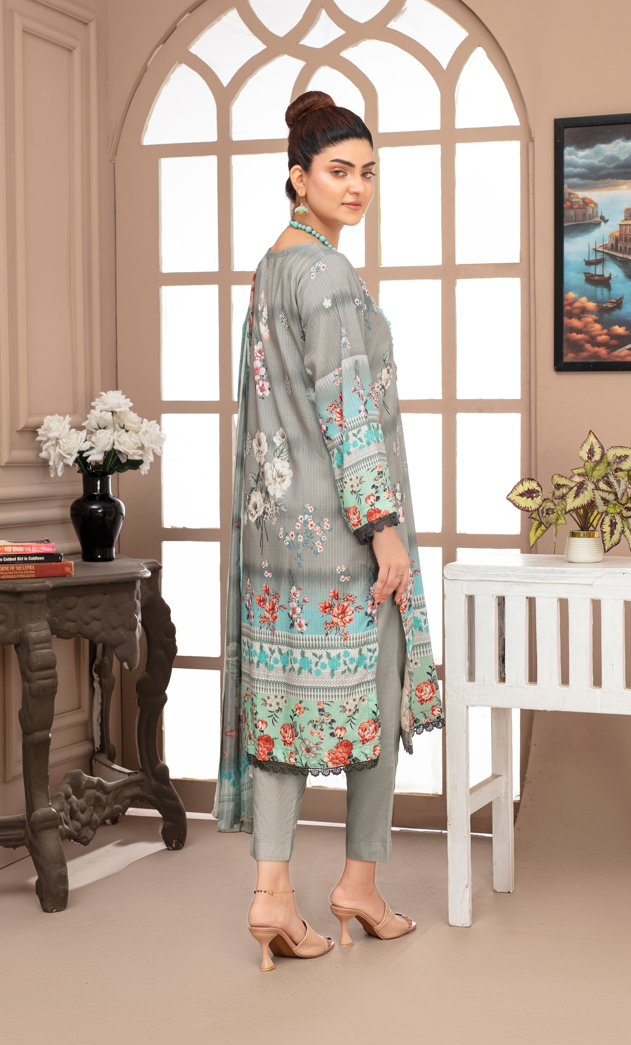 SASSI Viscose PRINT Shirt & Dupatta Vol-2468