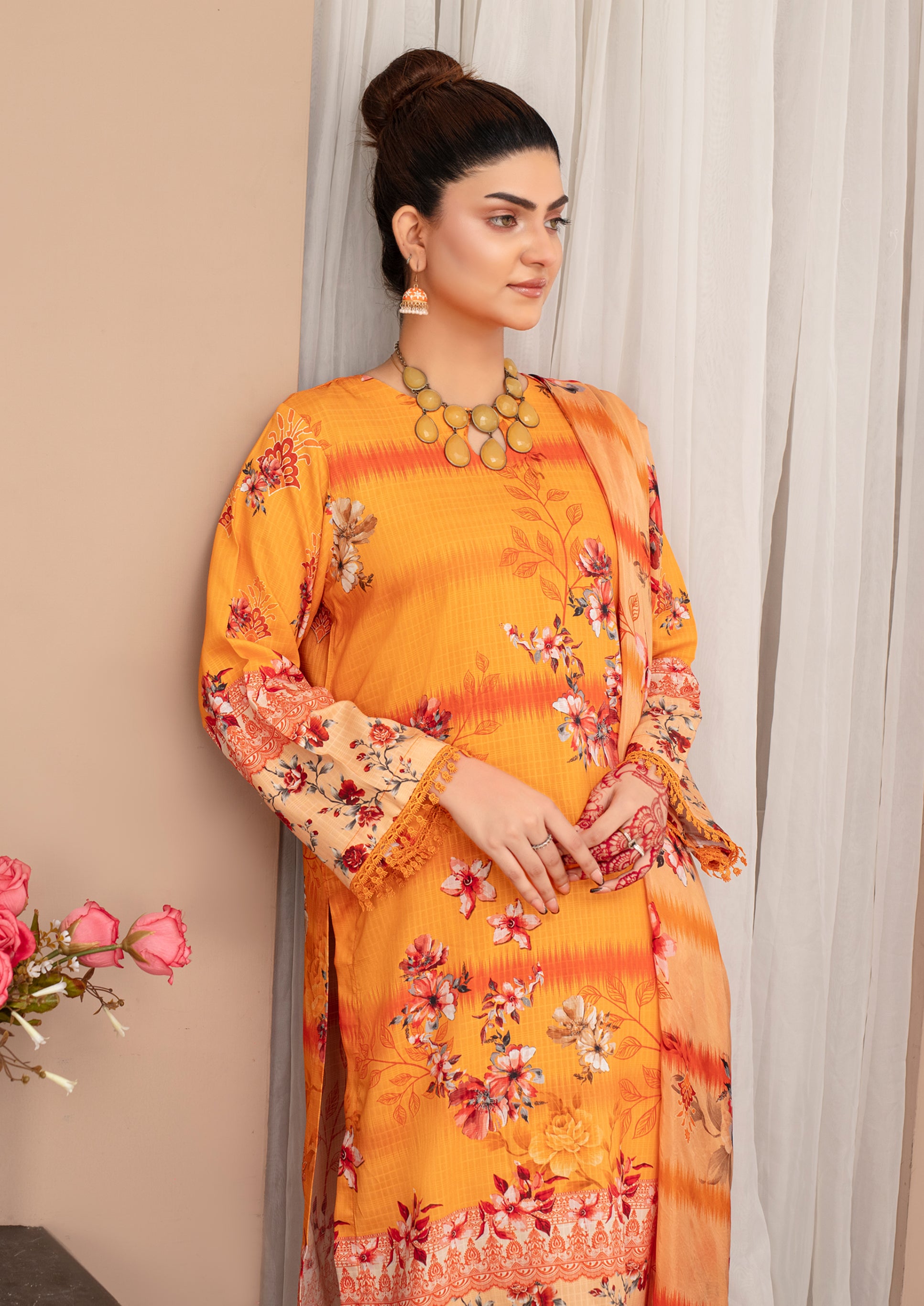 SASSI Viscose PRINT Shirt & Dupatta Vol-2468