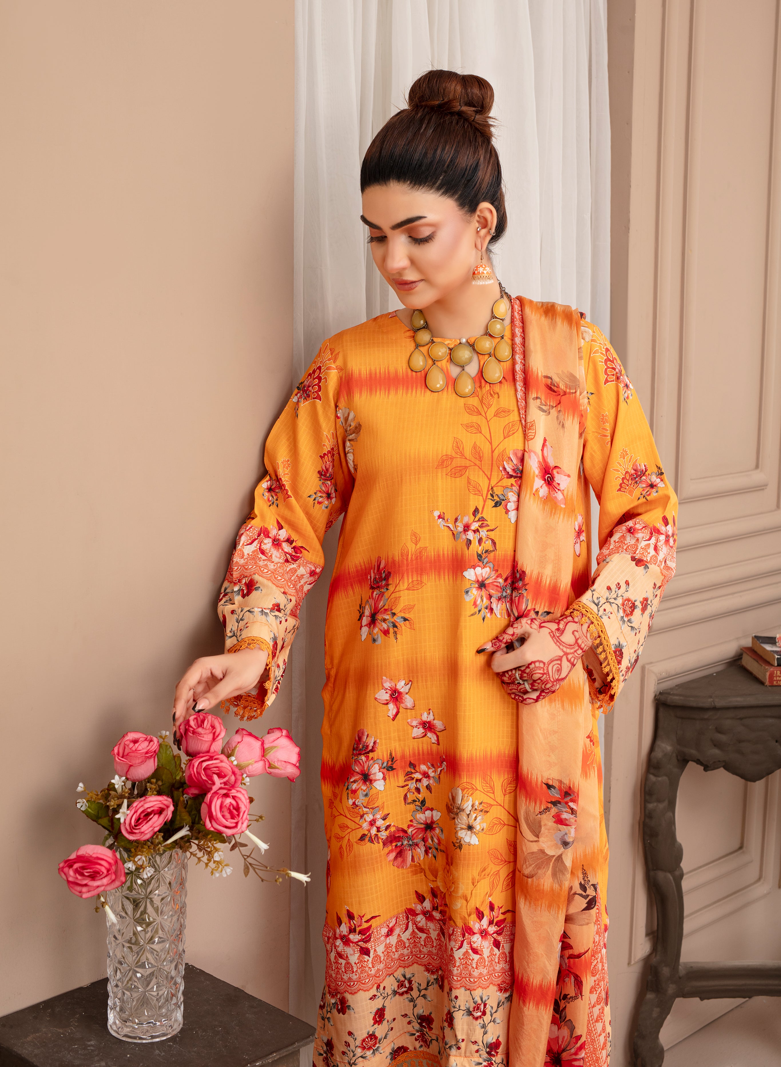 SASSI Viscose PRINT Shirt & Dupatta Vol-2468