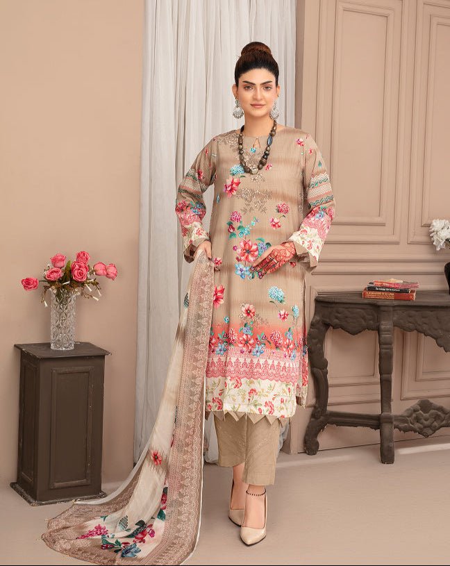 SASSI Viscose PRINT Shirt & Dupatta Vol-2468