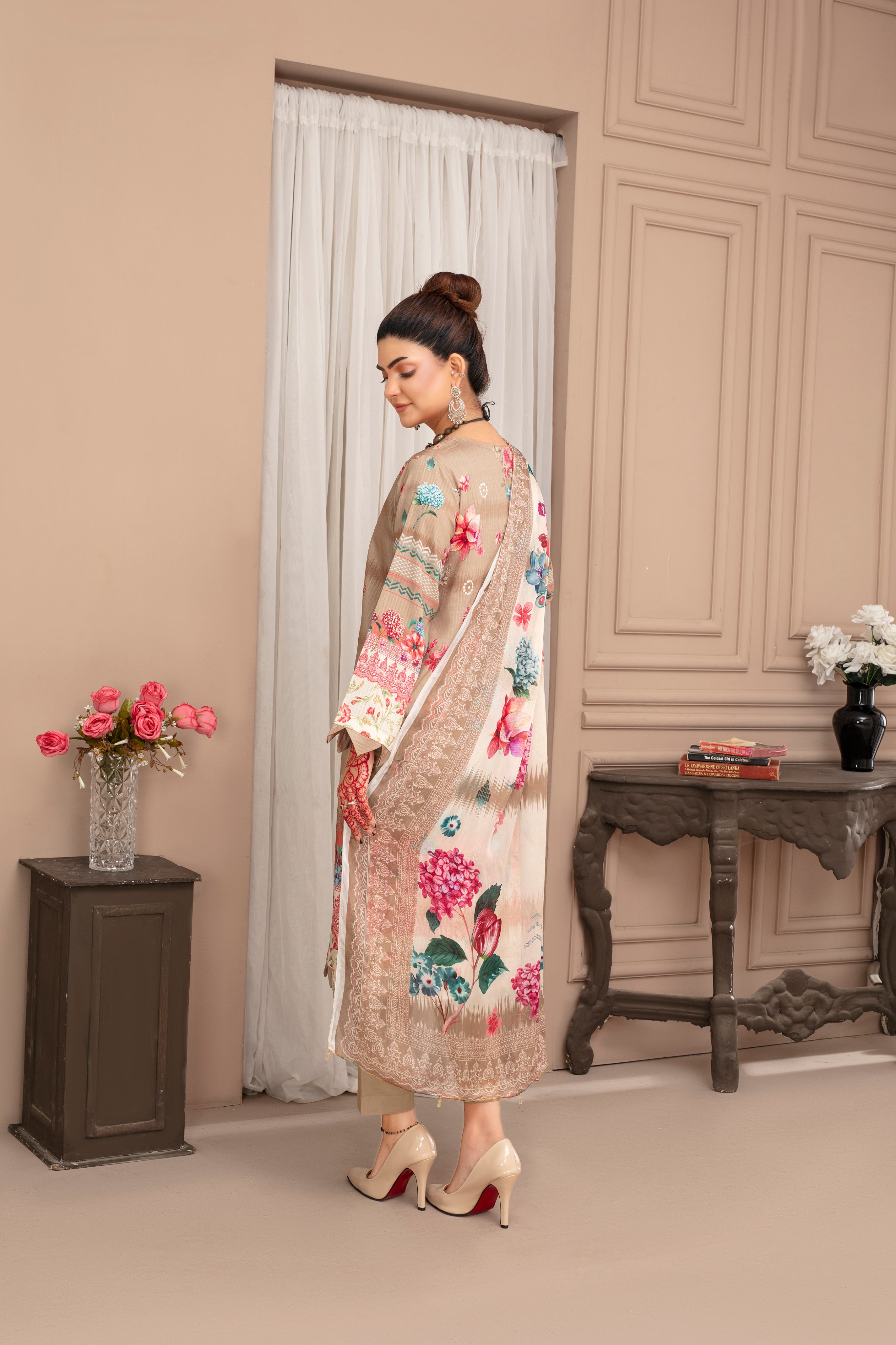 SASSI Viscose PRINT Shirt & Dupatta Vol-2468