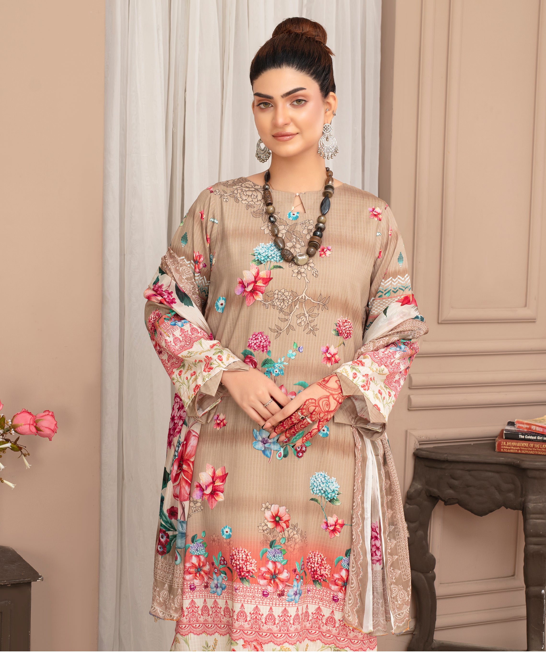 SASSI Viscose PRINT Shirt & Dupatta Vol-2468