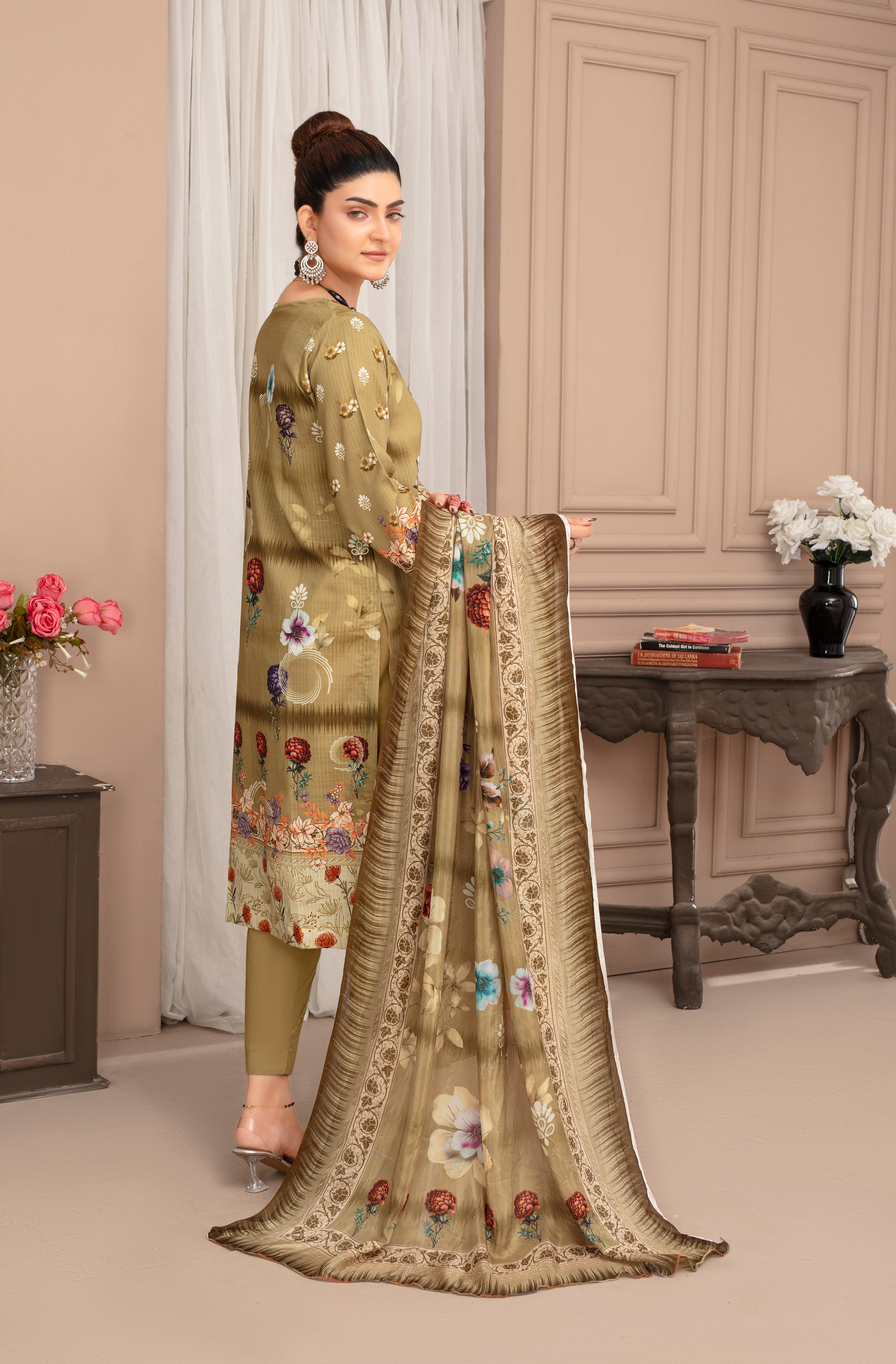 SASSI Viscose PRINT Shirt & Dupatta Vol-2468
