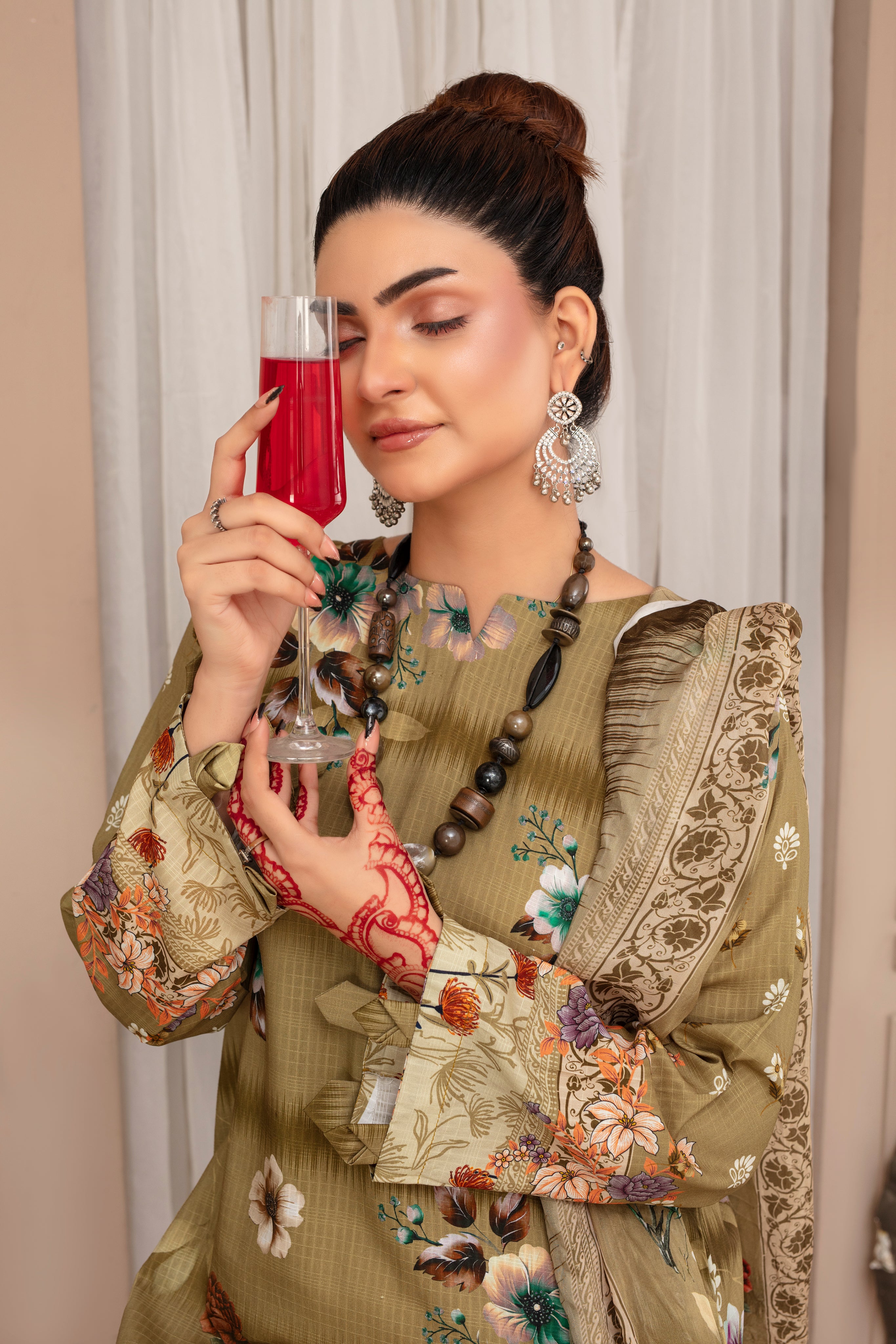 SASSI Viscose PRINT Shirt & Dupatta Vol-2468
