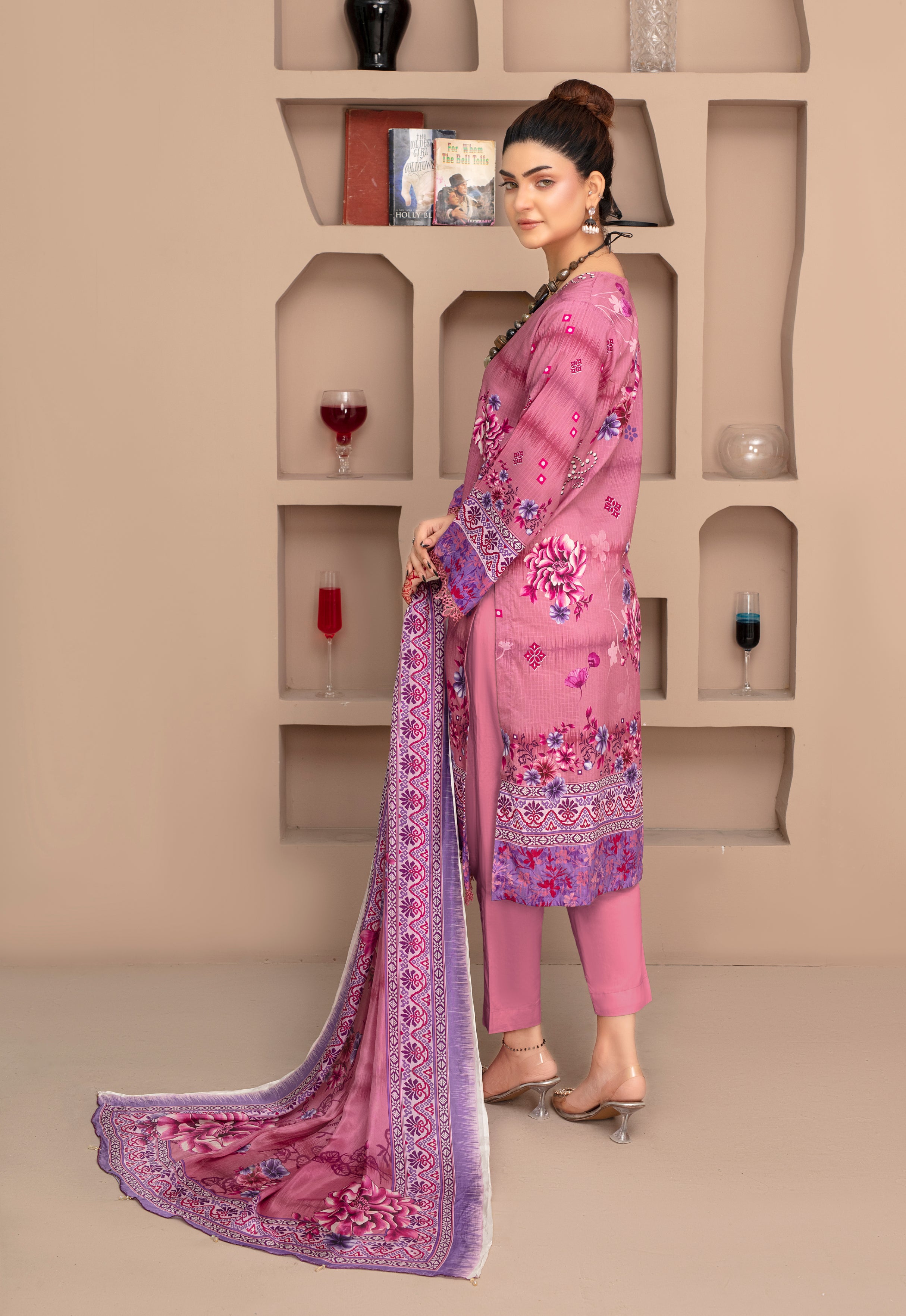 SASSI Viscose PRINT Shirt & Dupatta Vol-2468