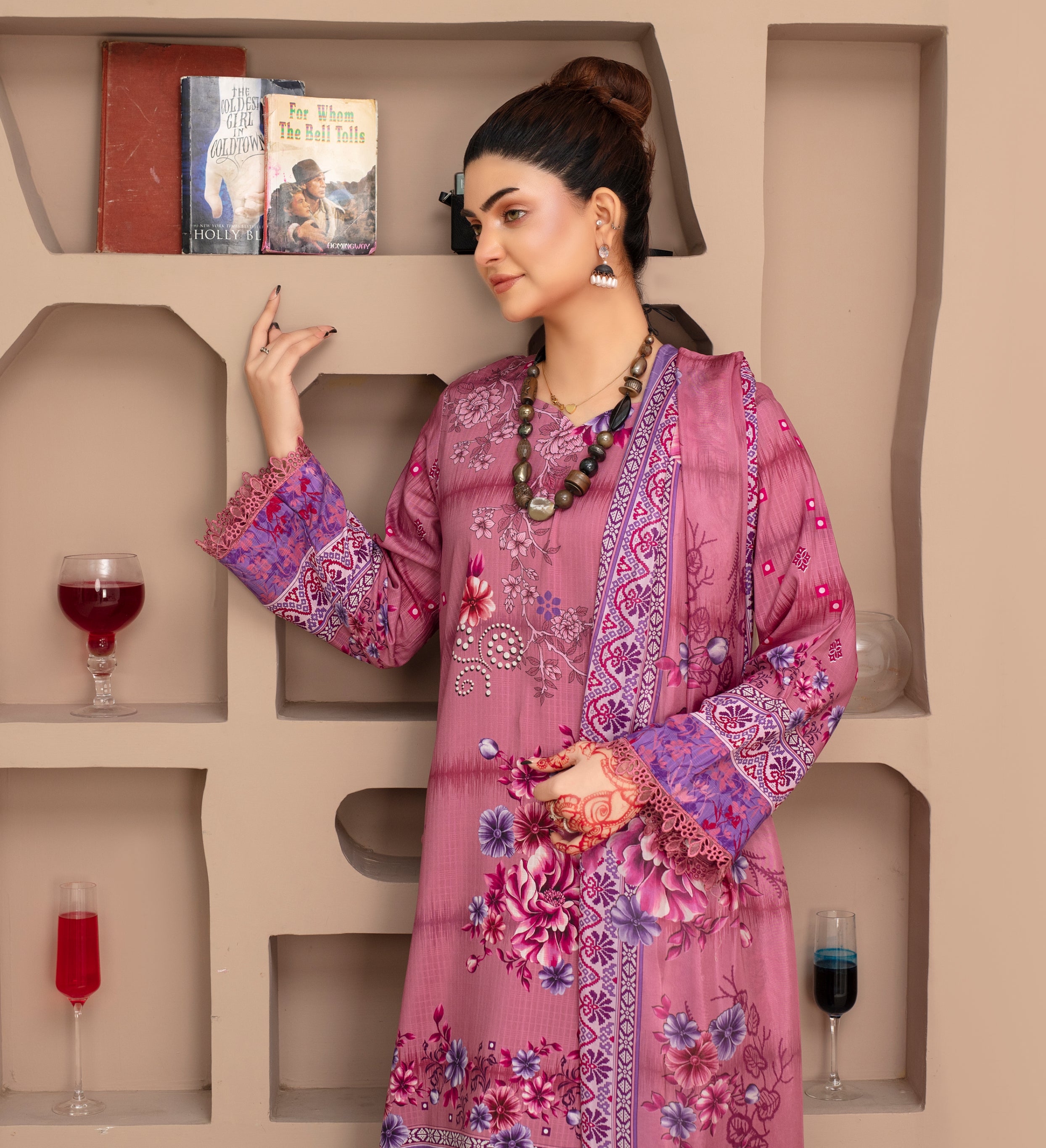 SASSI Viscose PRINT Shirt & Dupatta Vol-2468