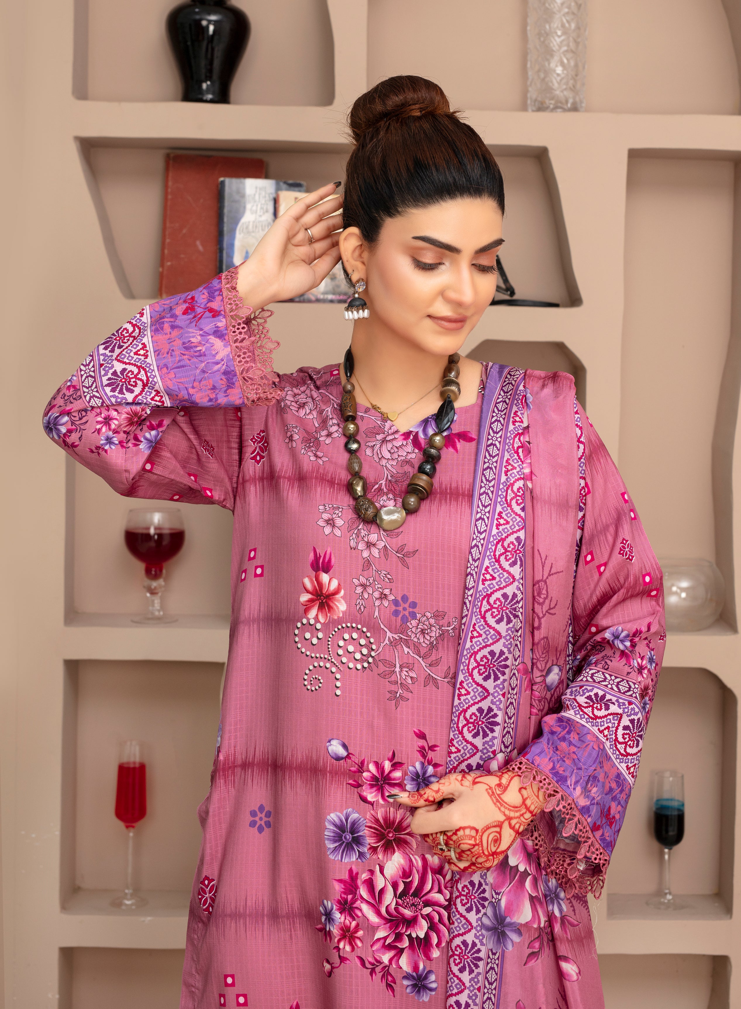 SASSI Viscose PRINT Shirt & Dupatta Vol-2468