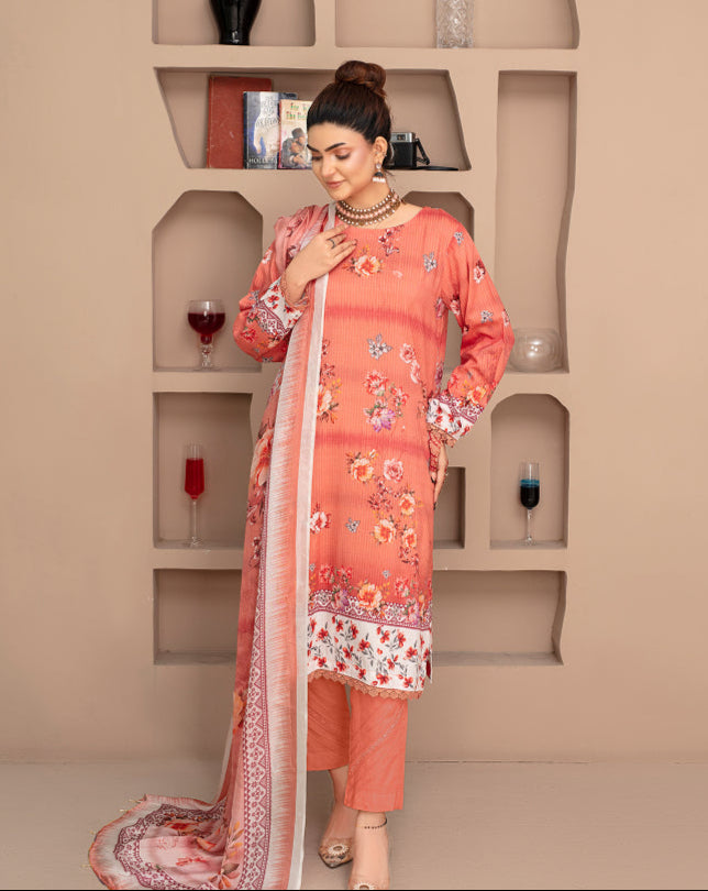 SASSI Viscose PRINT Shirt & Dupatta Vol-2468