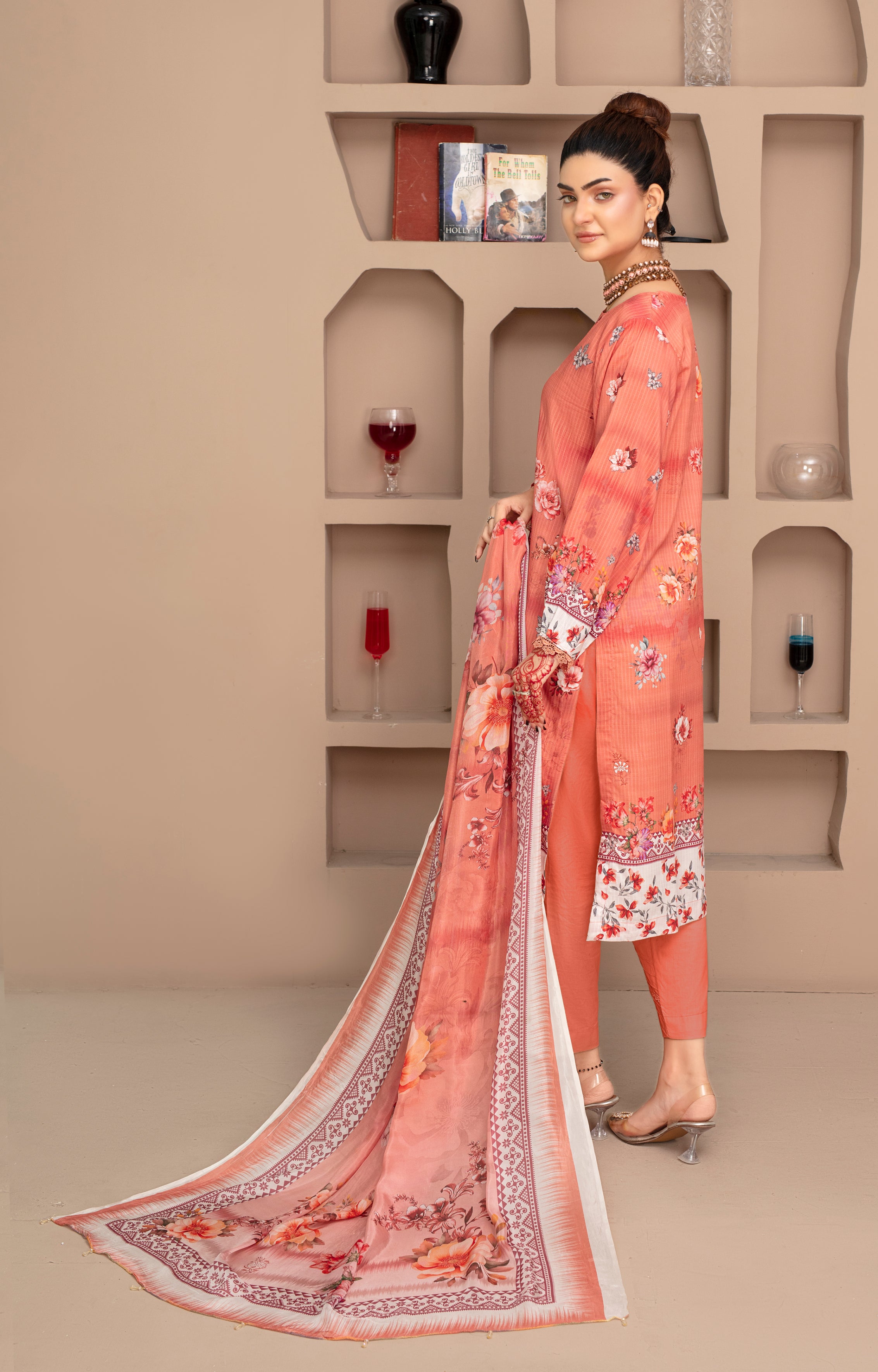 SASSI Viscose PRINT Shirt & Dupatta Vol-2468