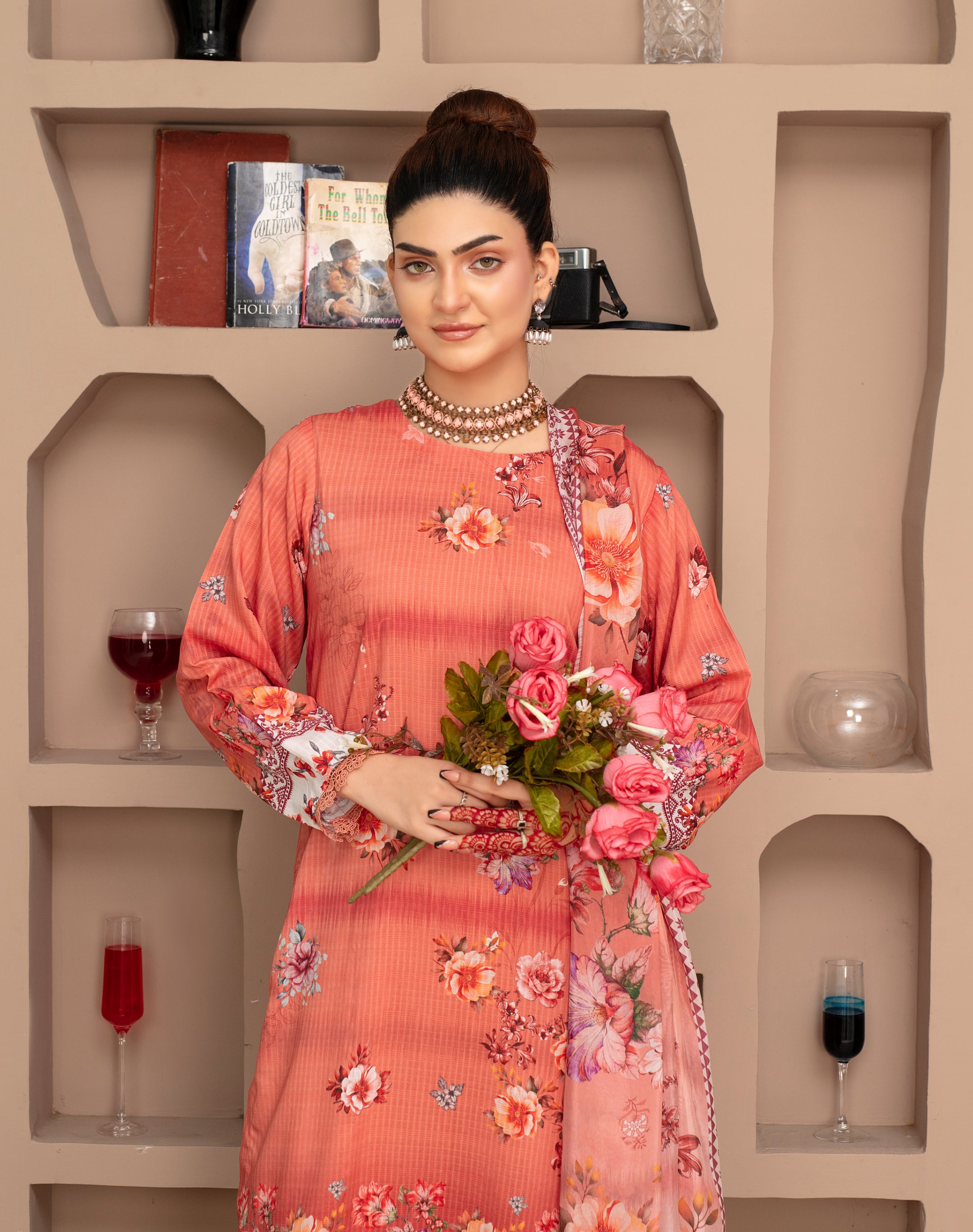 SASSI Viscose PRINT Shirt & Dupatta Vol-2468