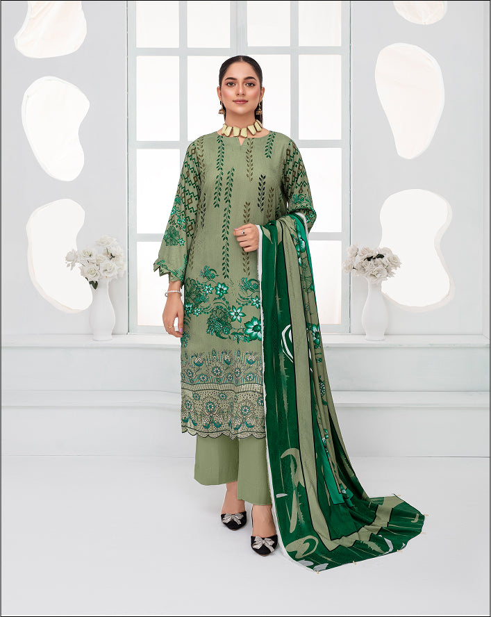 SASSI Viscose EMB Shirt & Dupatta Vol-2454