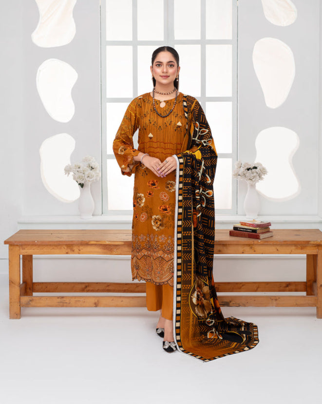 SASSI Viscose EMB Shirt & Dupatta Vol-2454
