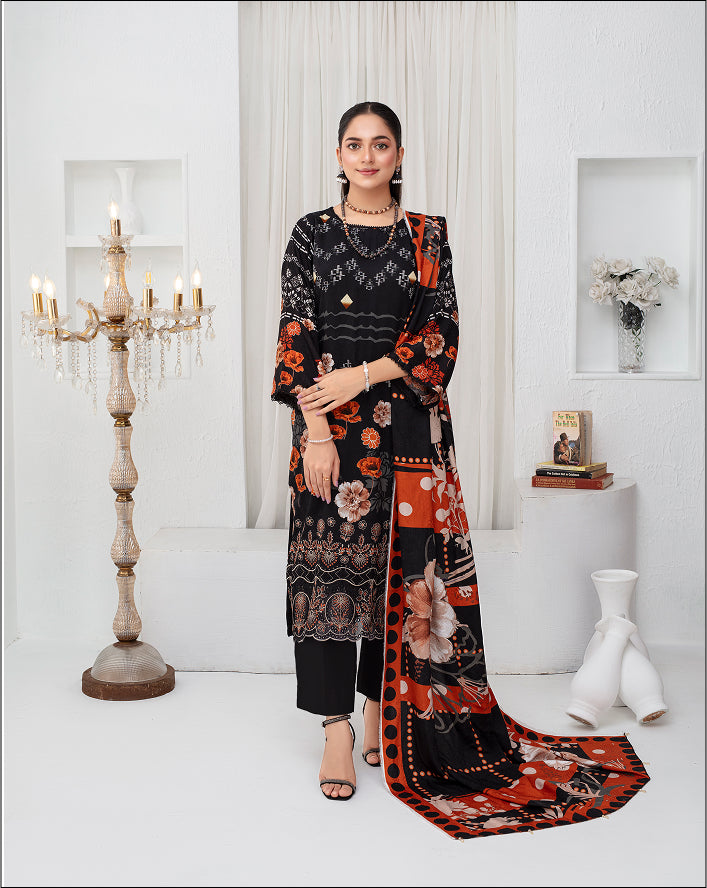 SASSI Viscose EMB Shirt & Dupatta Vol-2454