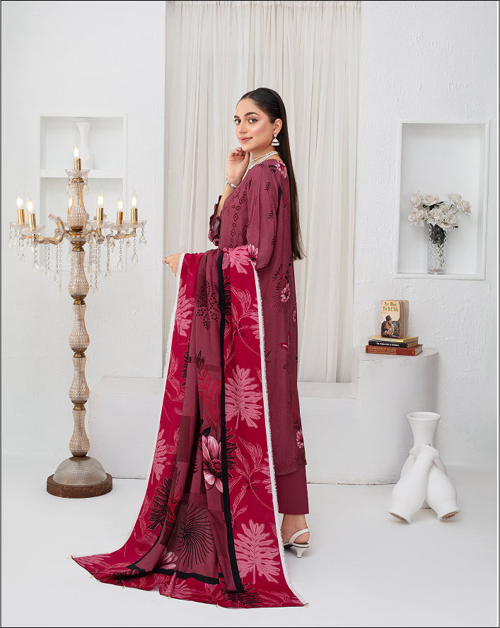 SASSI Viscose EMB Shirt & Dupatta Vol-2454