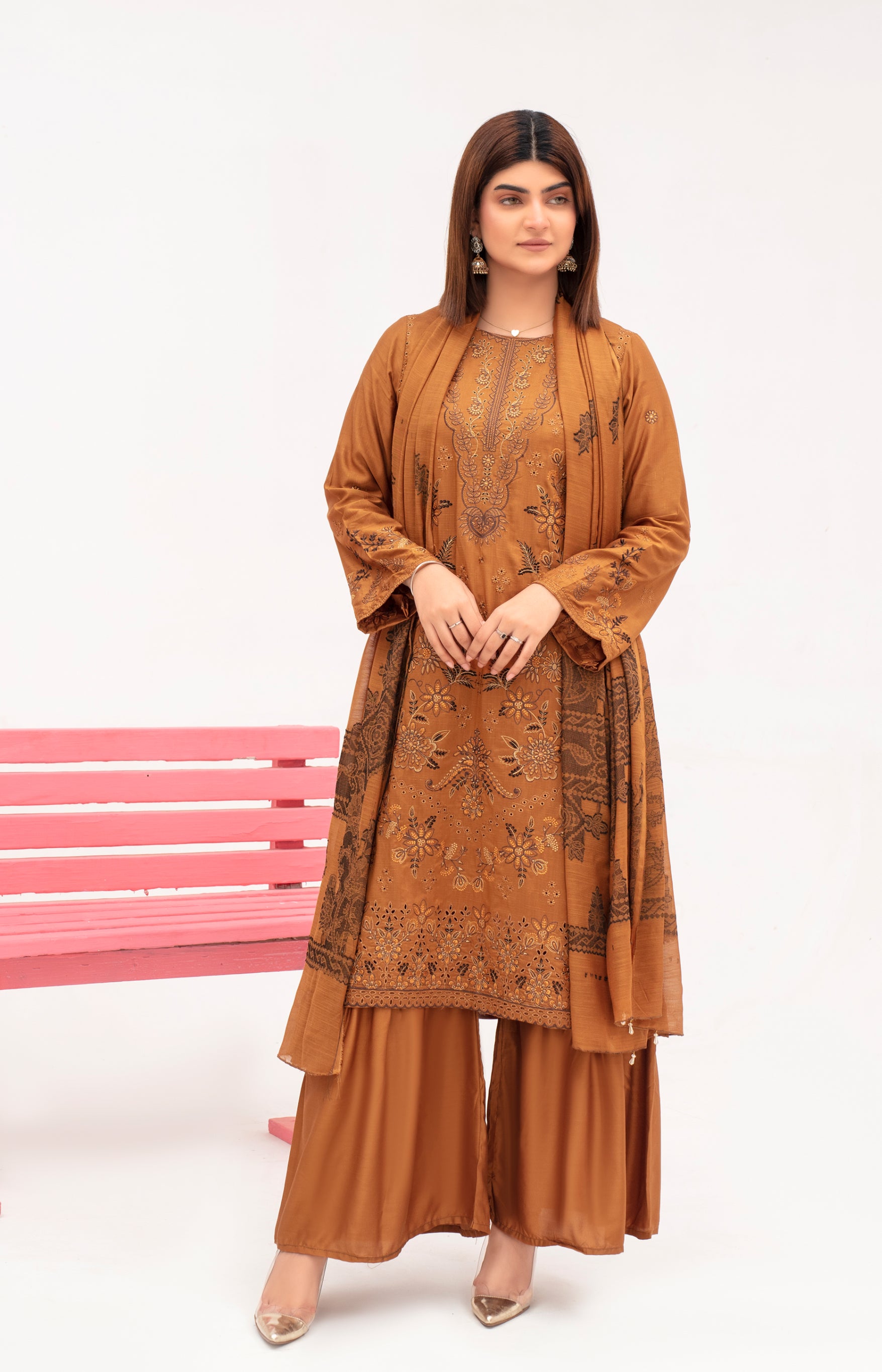 SASSI Viscose EMB Shirt & Dupatta Vol-2415