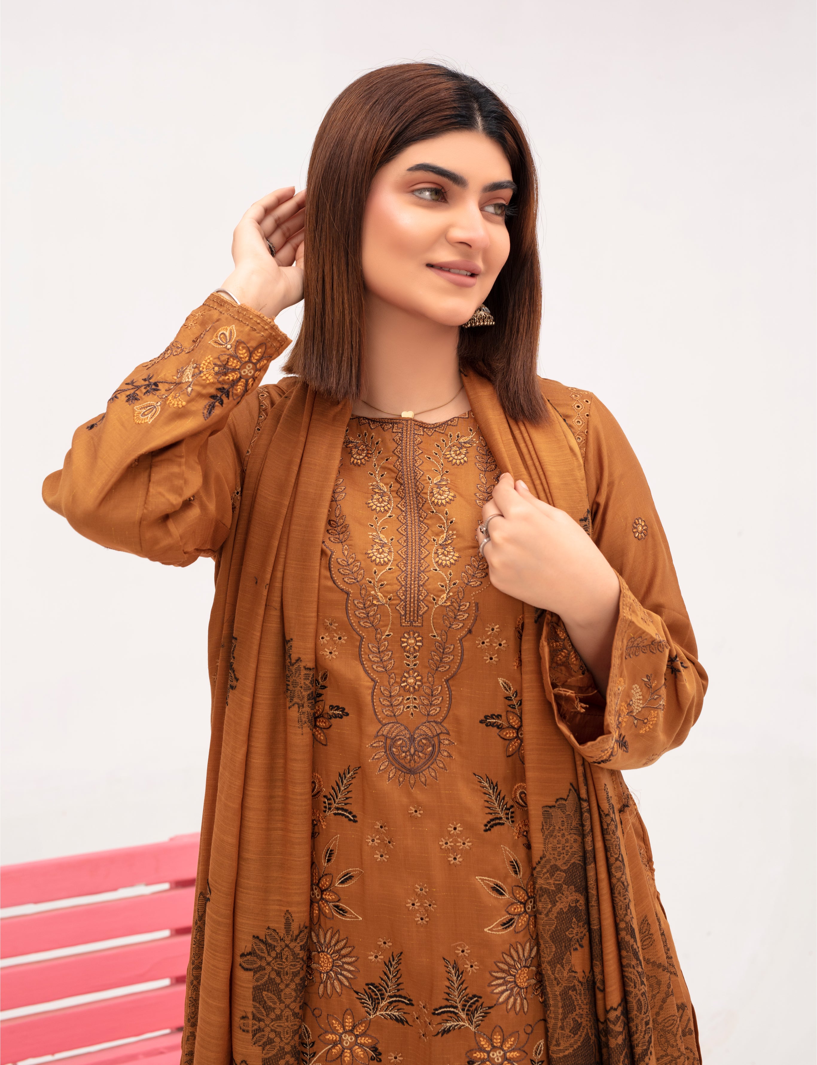SASSI Viscose EMB Shirt & Dupatta Vol-2415