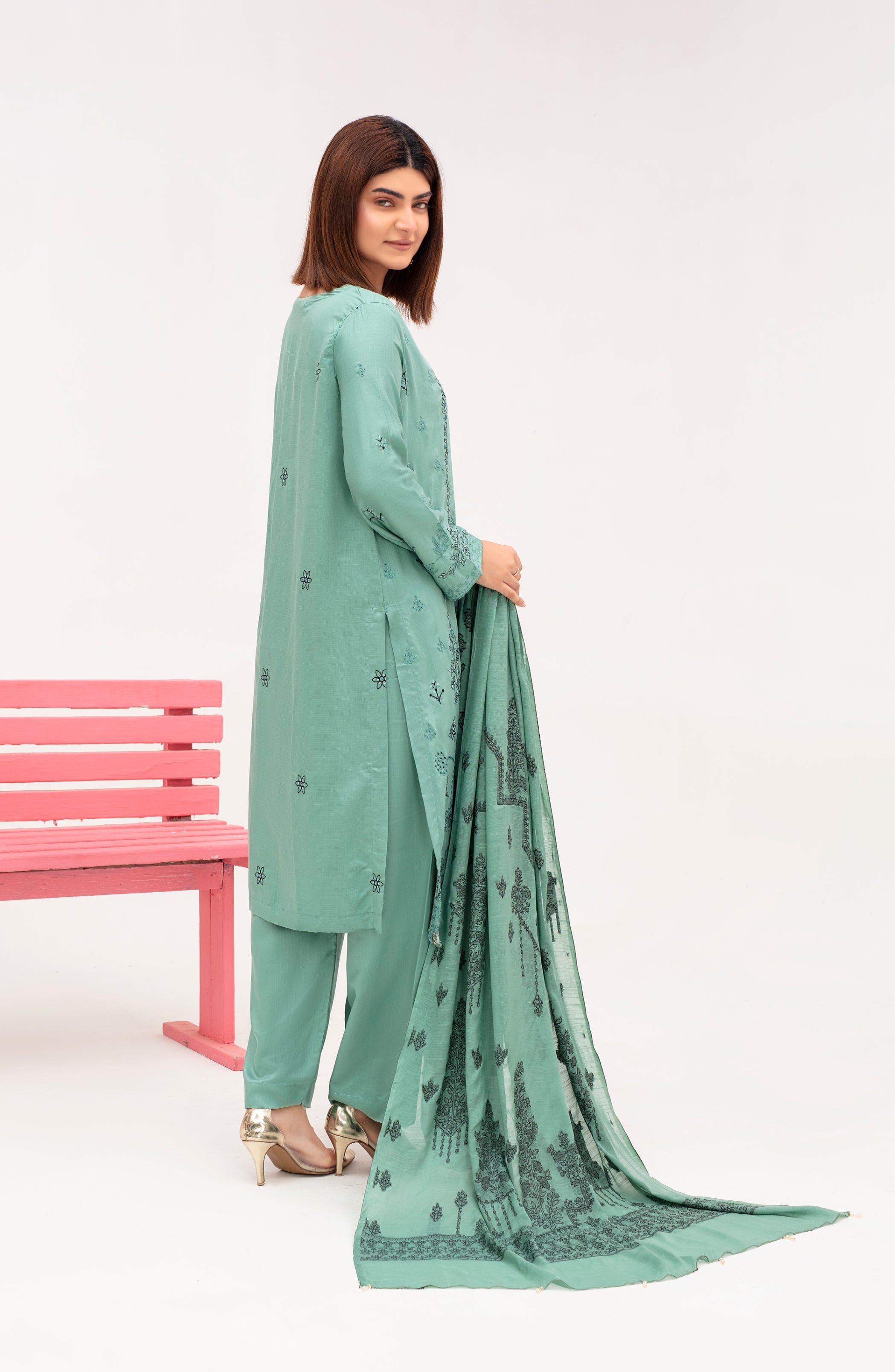 SASSI Viscose EMB Shirt & Dupatta Vol-2415