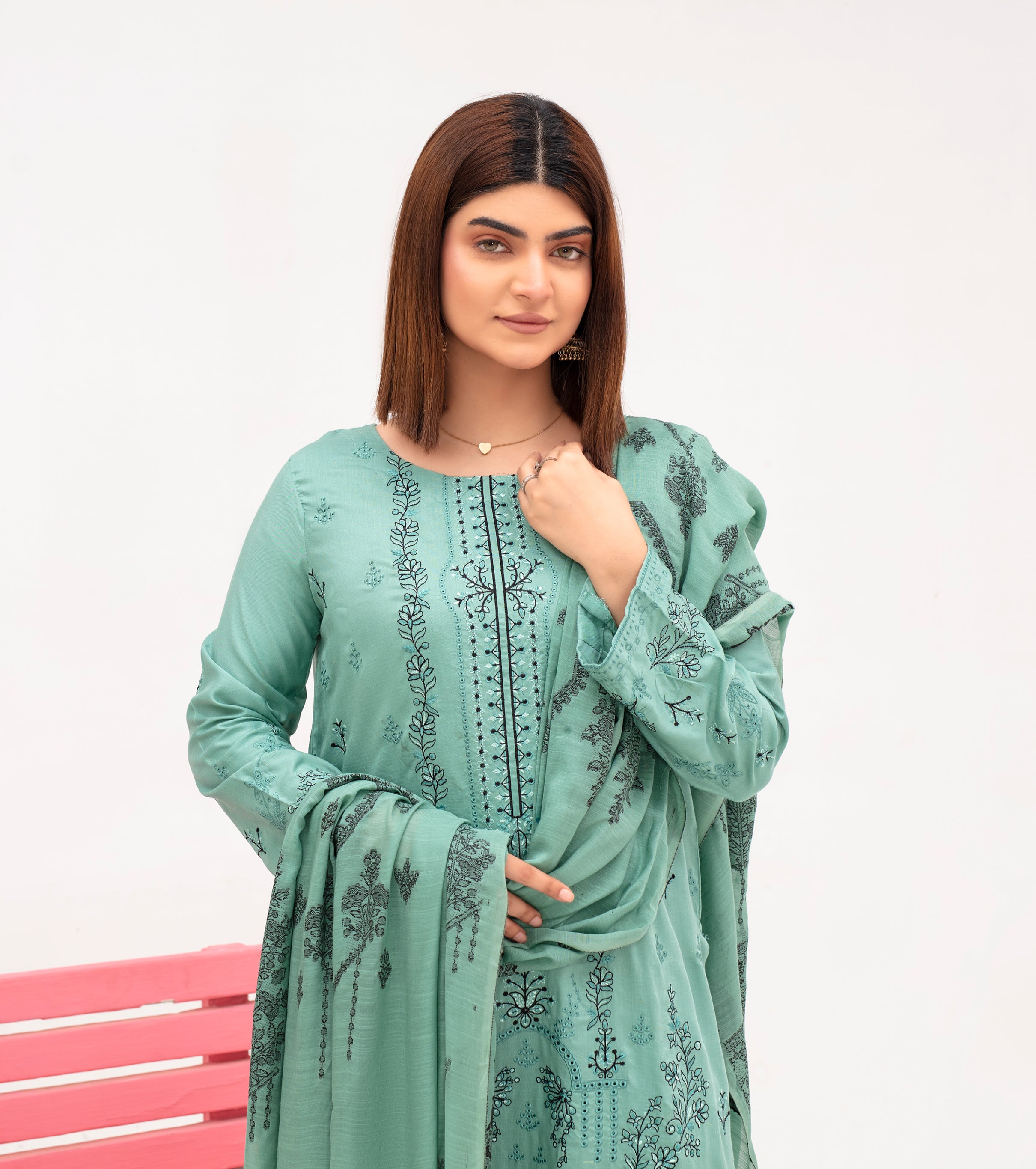SASSI Viscose EMB Shirt & Dupatta Vol-2415