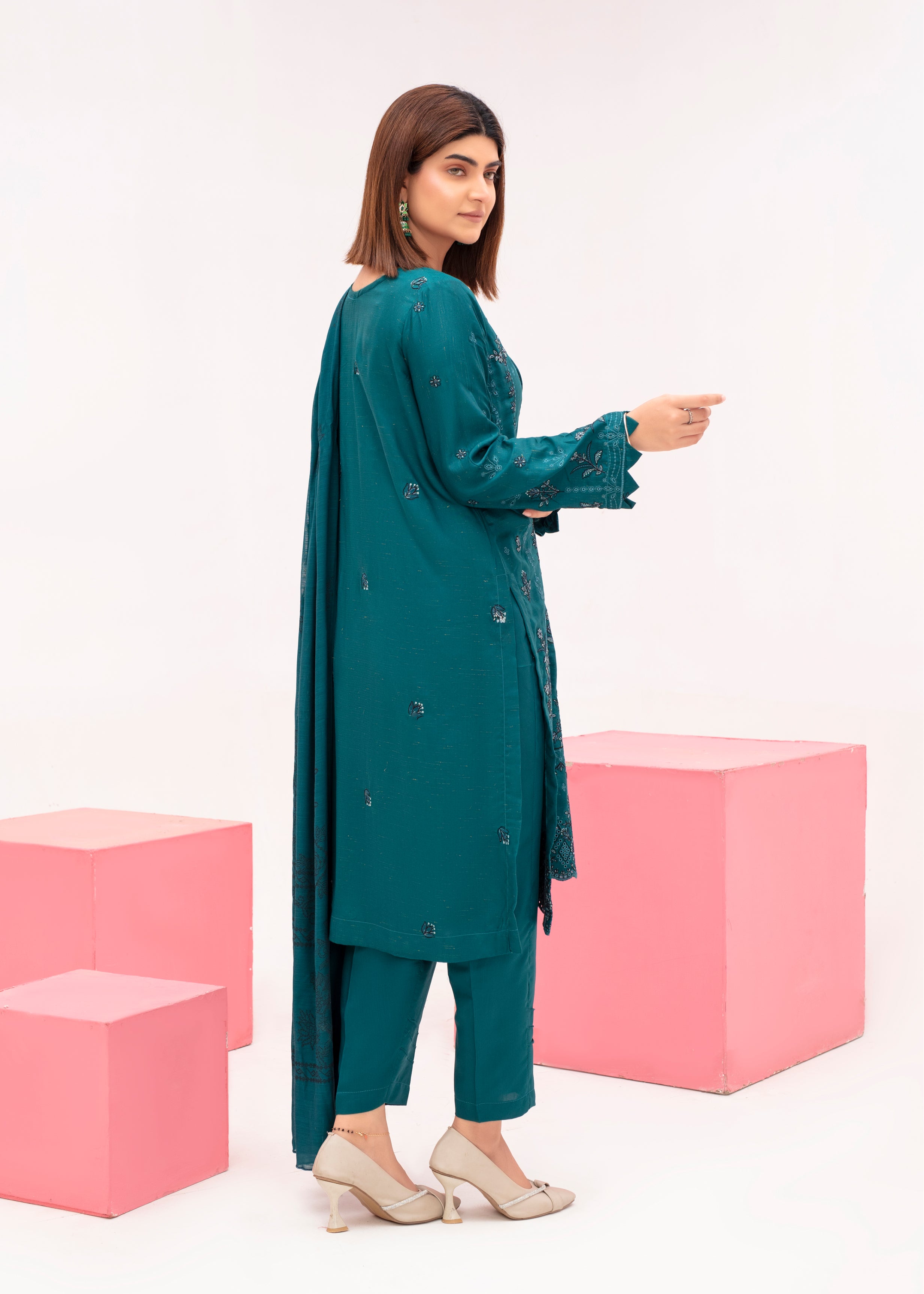 SASSI Viscose EMB Shirt & Dupatta Vol-2415