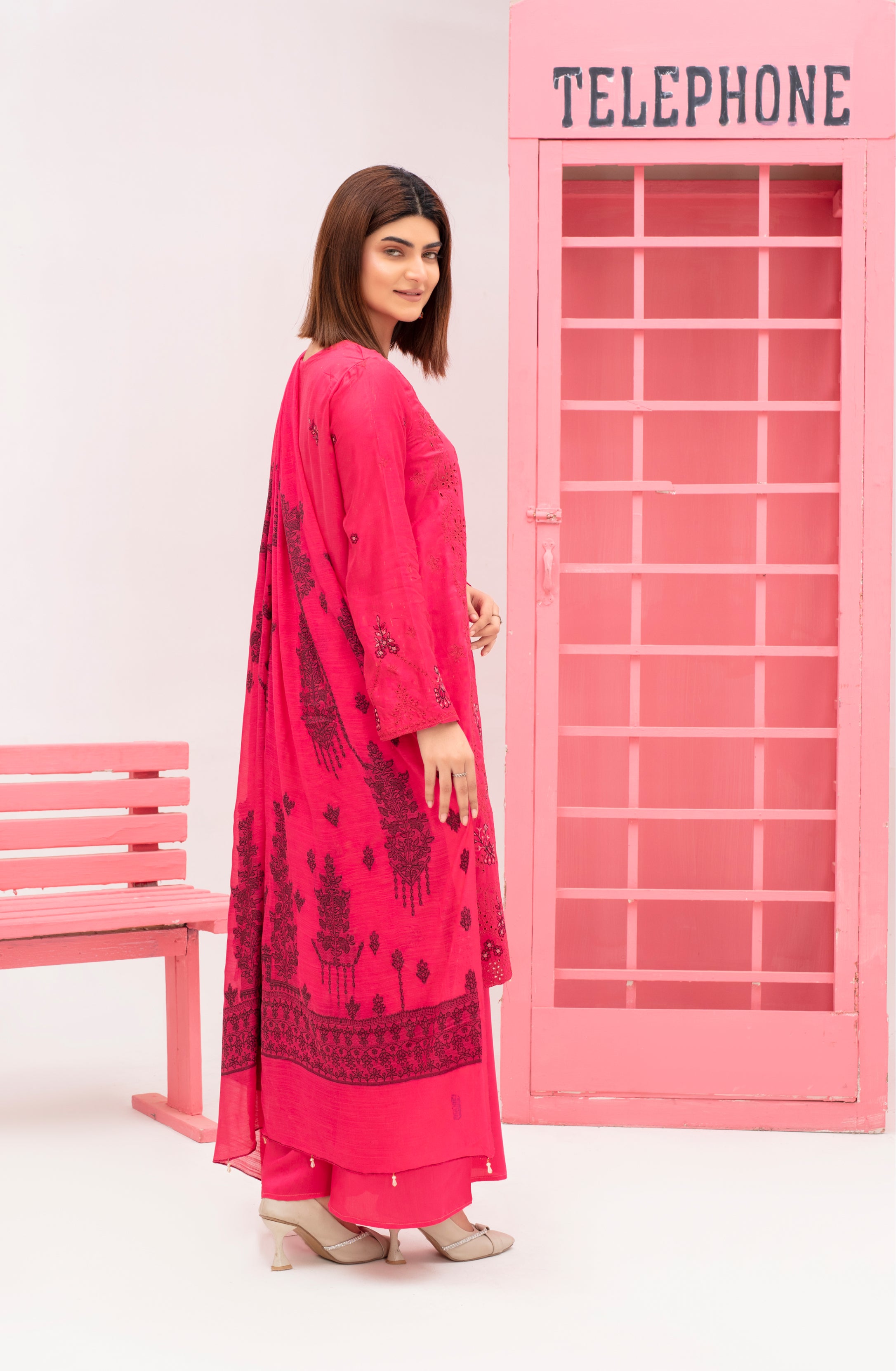 SASSI Viscose EMB Shirt & Dupatta Vol-2415