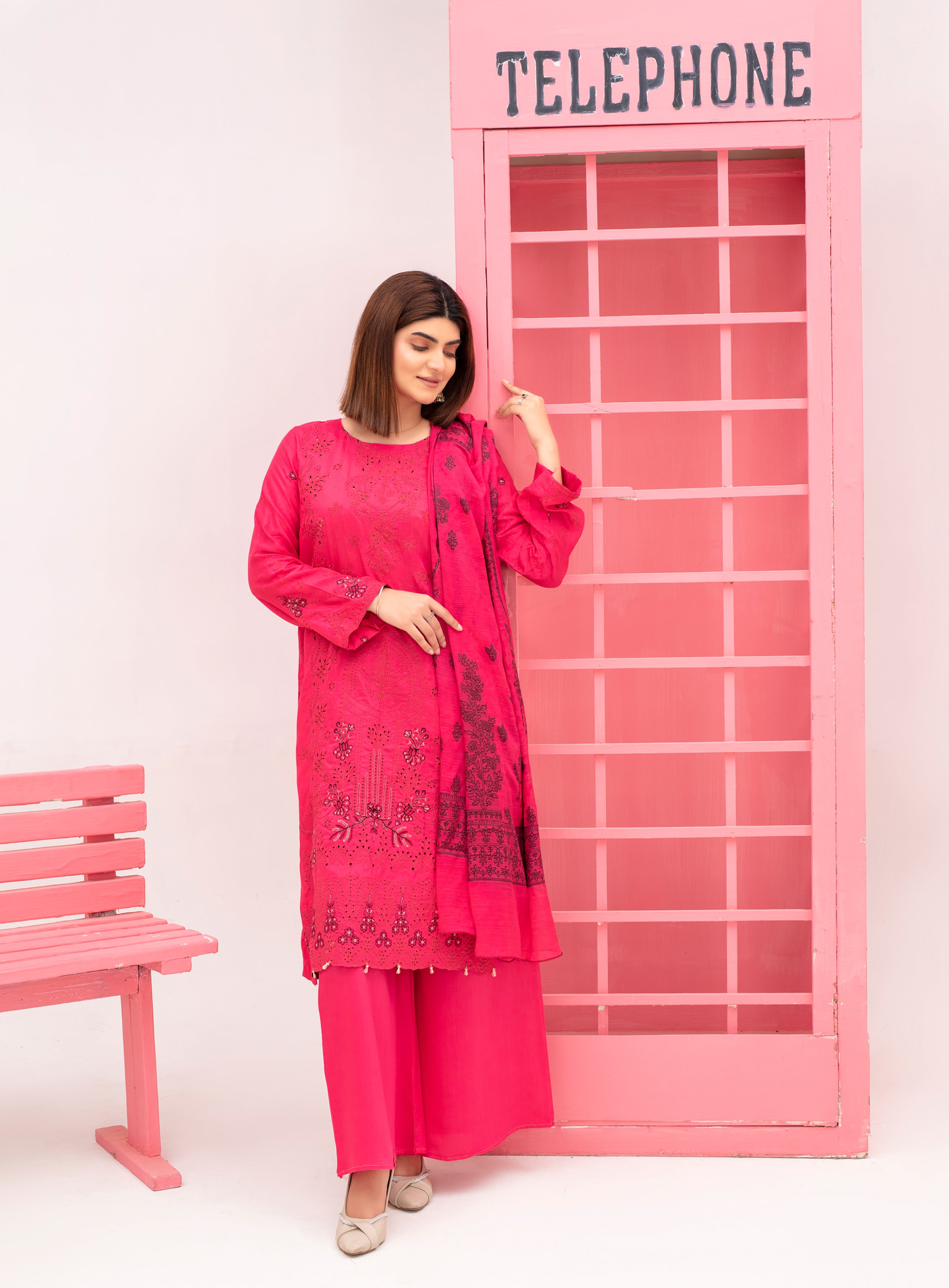 SASSI Viscose EMB Shirt & Dupatta Vol-2415
