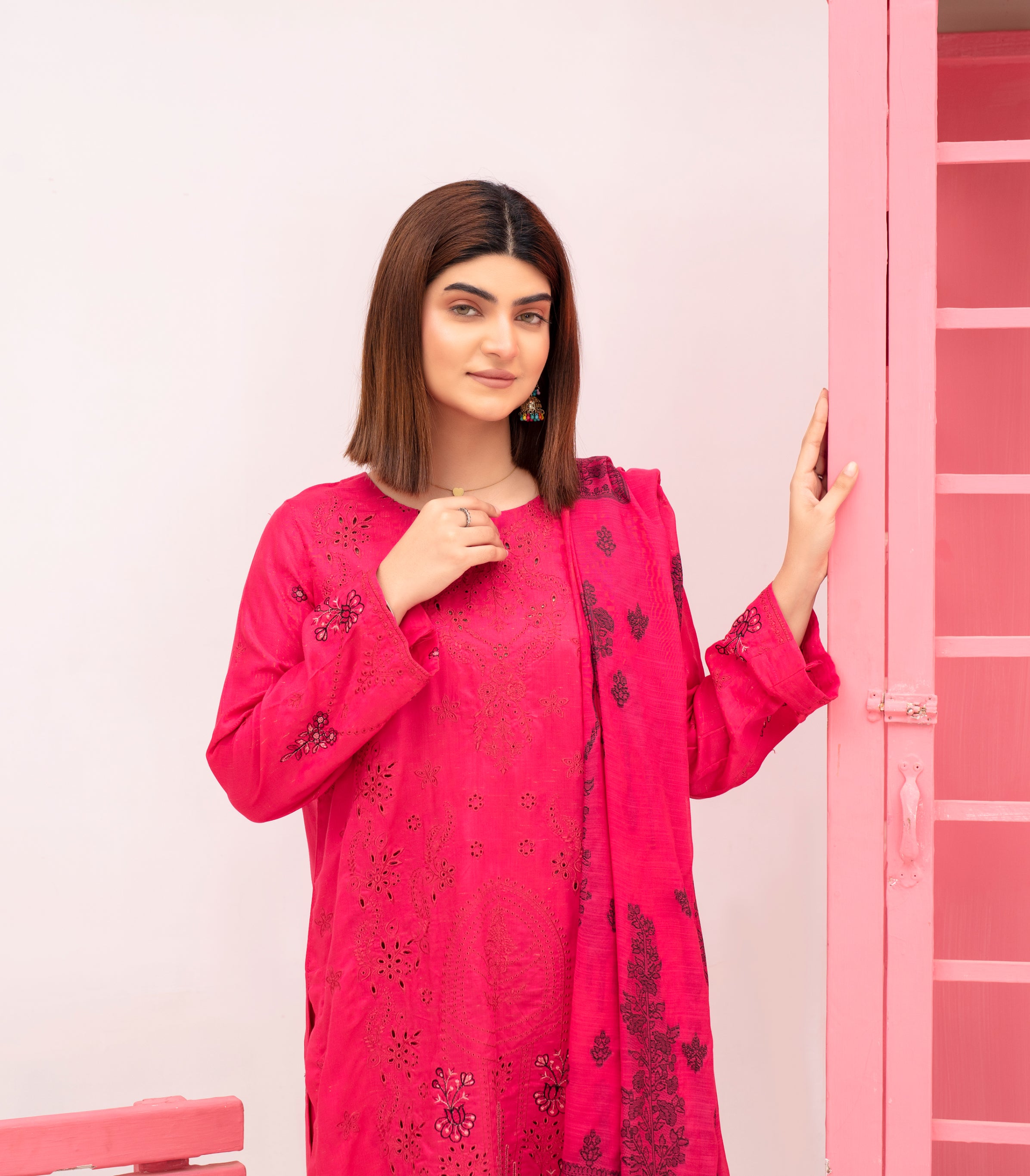 SASSI Viscose EMB Shirt & Dupatta Vol-2415