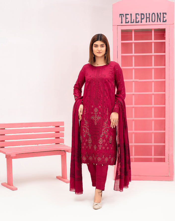 SASSI Viscose EMB Shirt & Dupatta Vol-2415