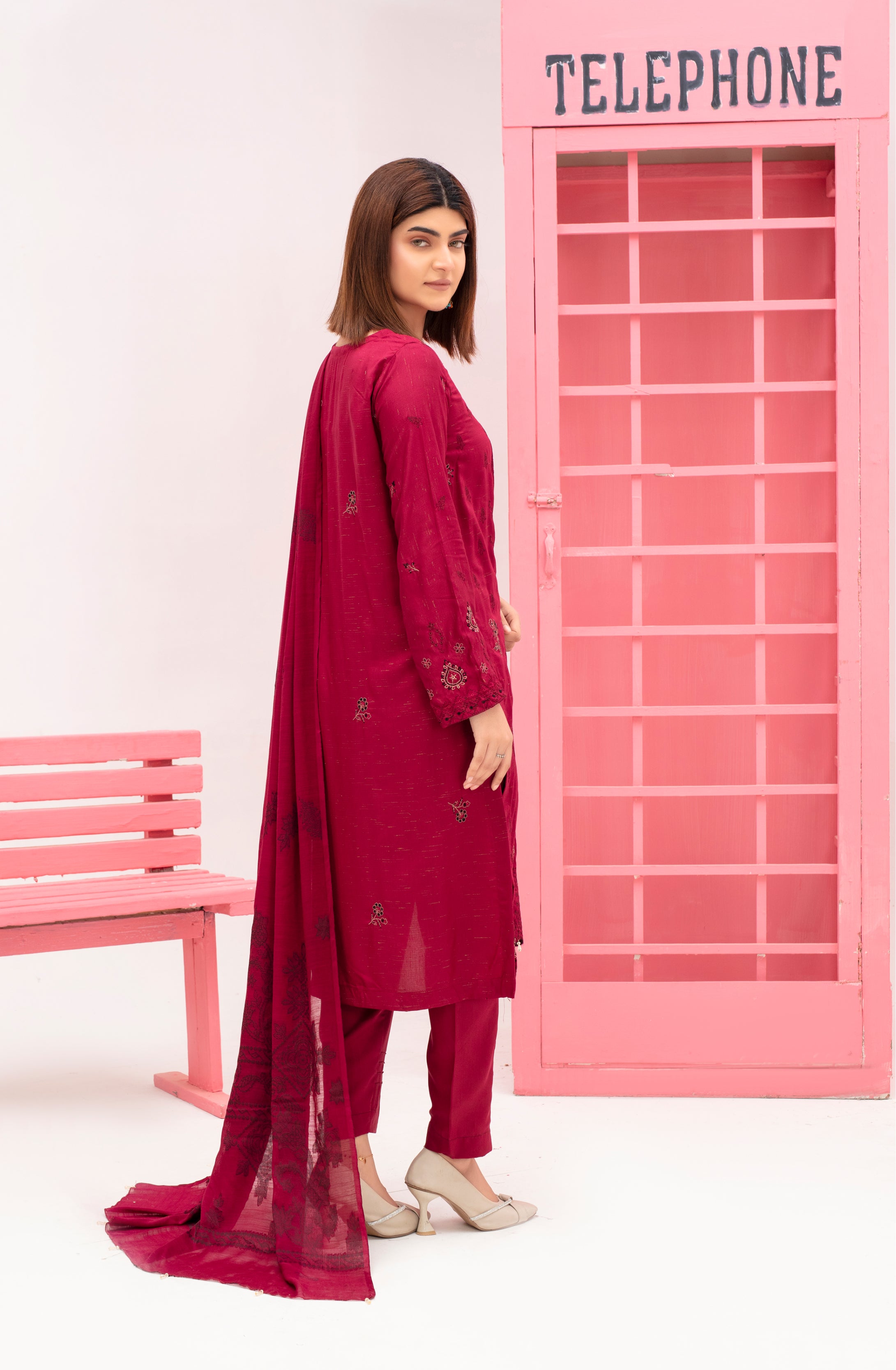 SASSI Viscose EMB Shirt & Dupatta Vol-2415