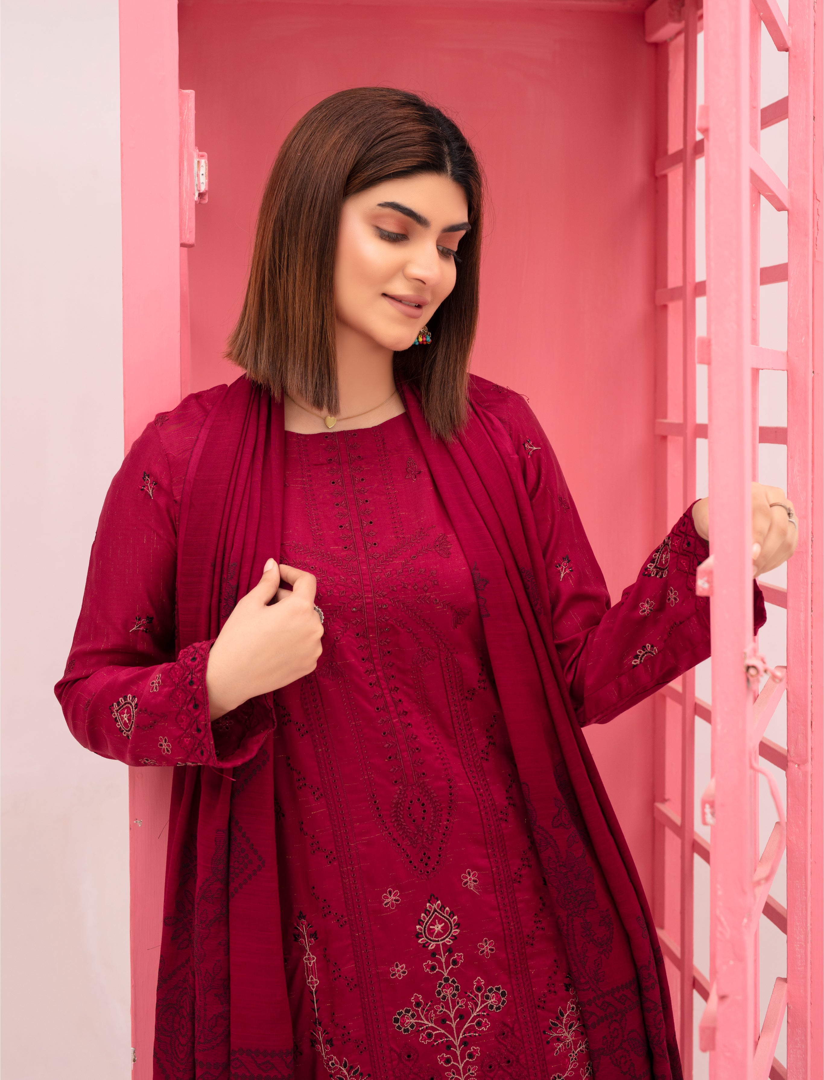 SASSI Viscose EMB Shirt & Dupatta Vol-2415