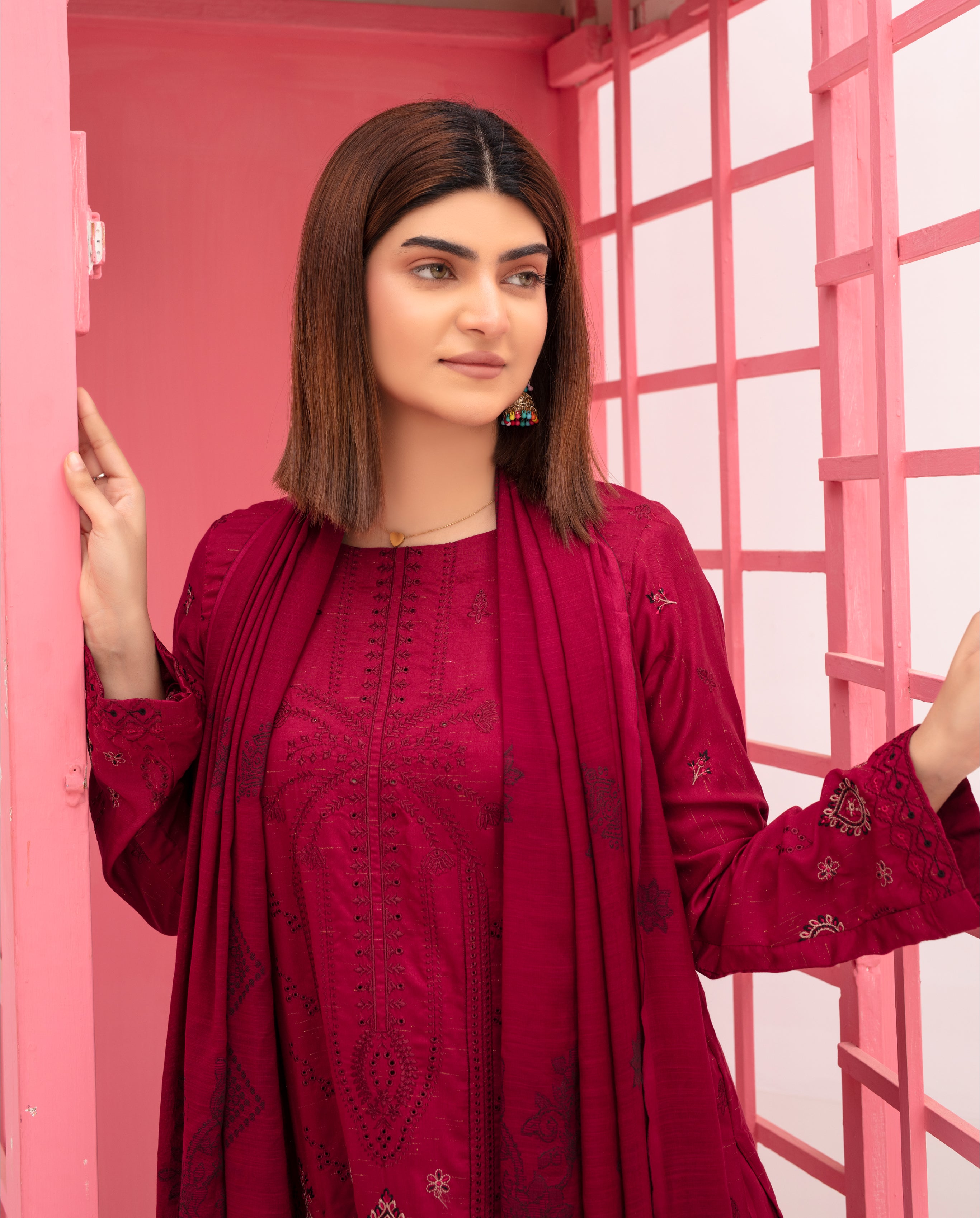 SASSI Viscose EMB Shirt & Dupatta Vol-2415