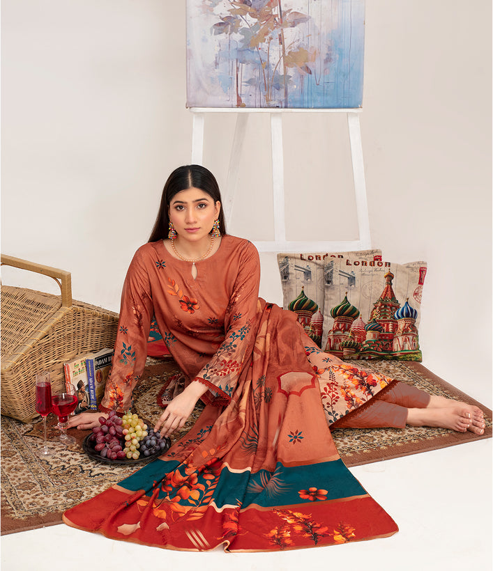 SASSI Viscose Print Shirt & Dupatta Vol-2455