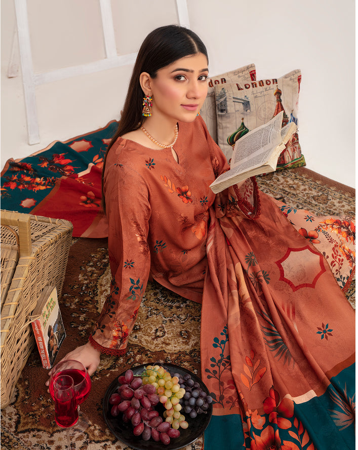 SASSI Viscose Print Shirt & Dupatta Vol-2455