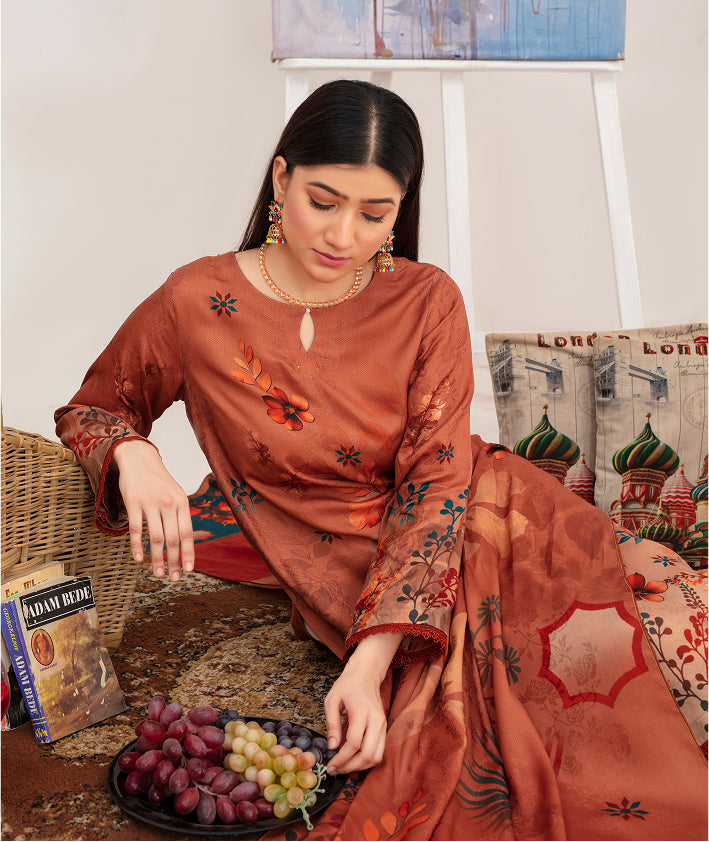SASSI Viscose Print Shirt & Dupatta Vol-2455