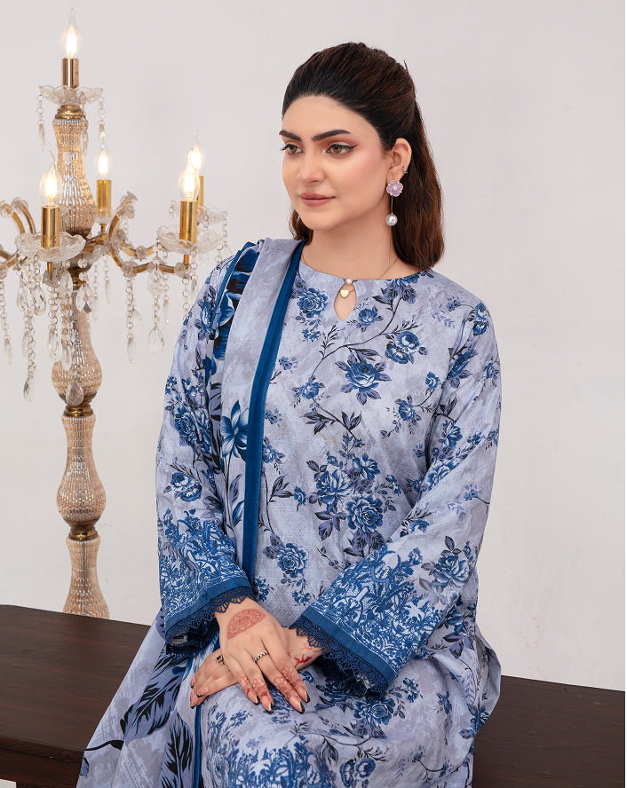 SASSI Viscose Print Shirt & Dupatta Vol-2471