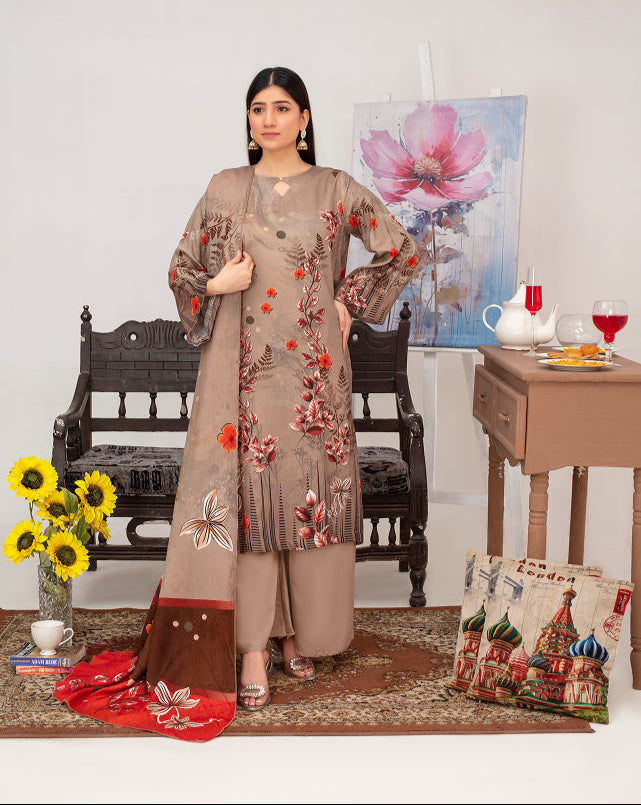 SASSI Viscose Print Shirt & Dupatta Vol-2455