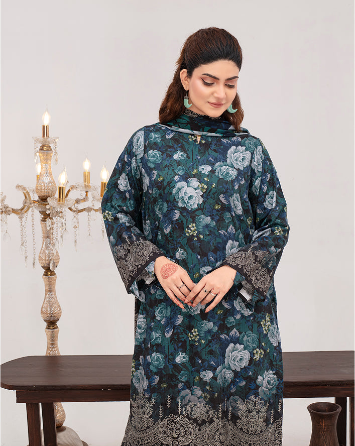 SASSI Viscose Print Shirt & Dupatta Vol-2471