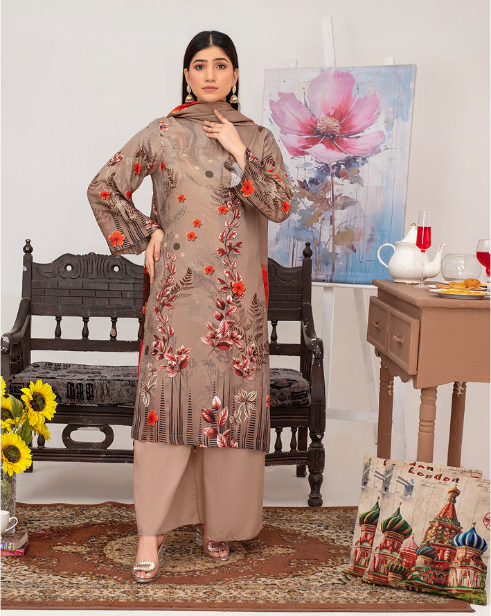 SASSI Viscose Print Shirt & Dupatta Vol-2455