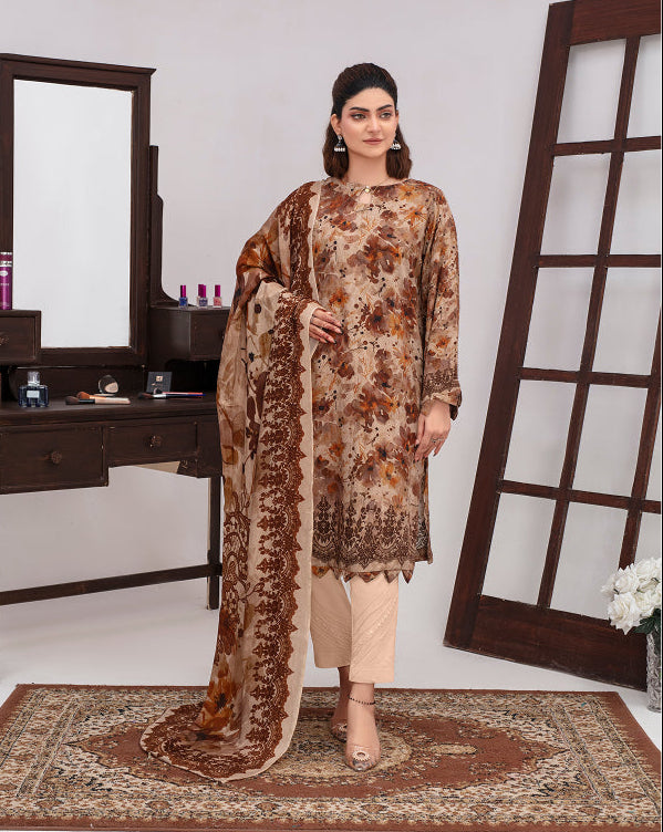 SASSI Viscose Print Shirt & Dupatta Vol-2471