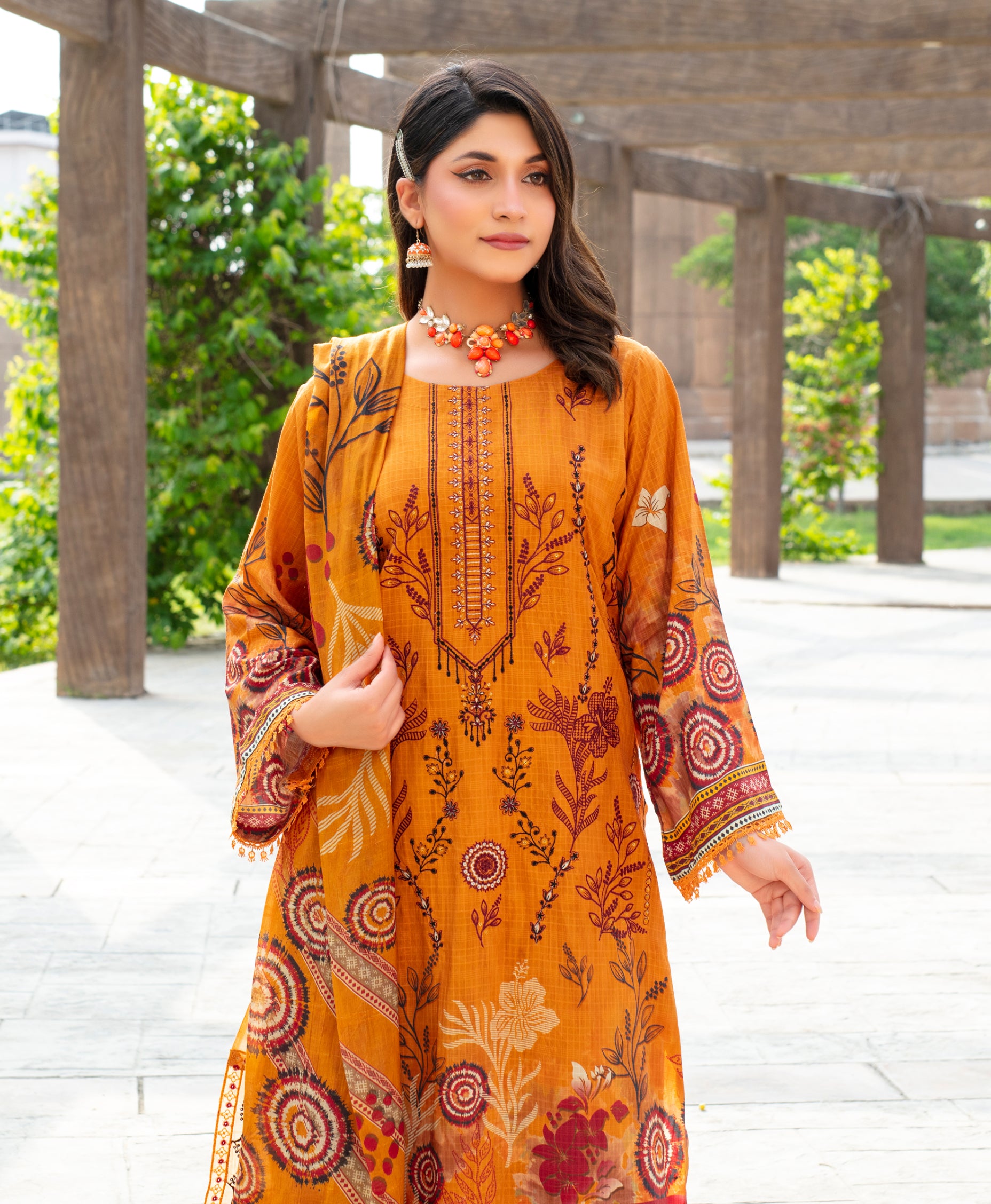 SASSI Viscose EMB Shirt & Dupatta Vol-2457