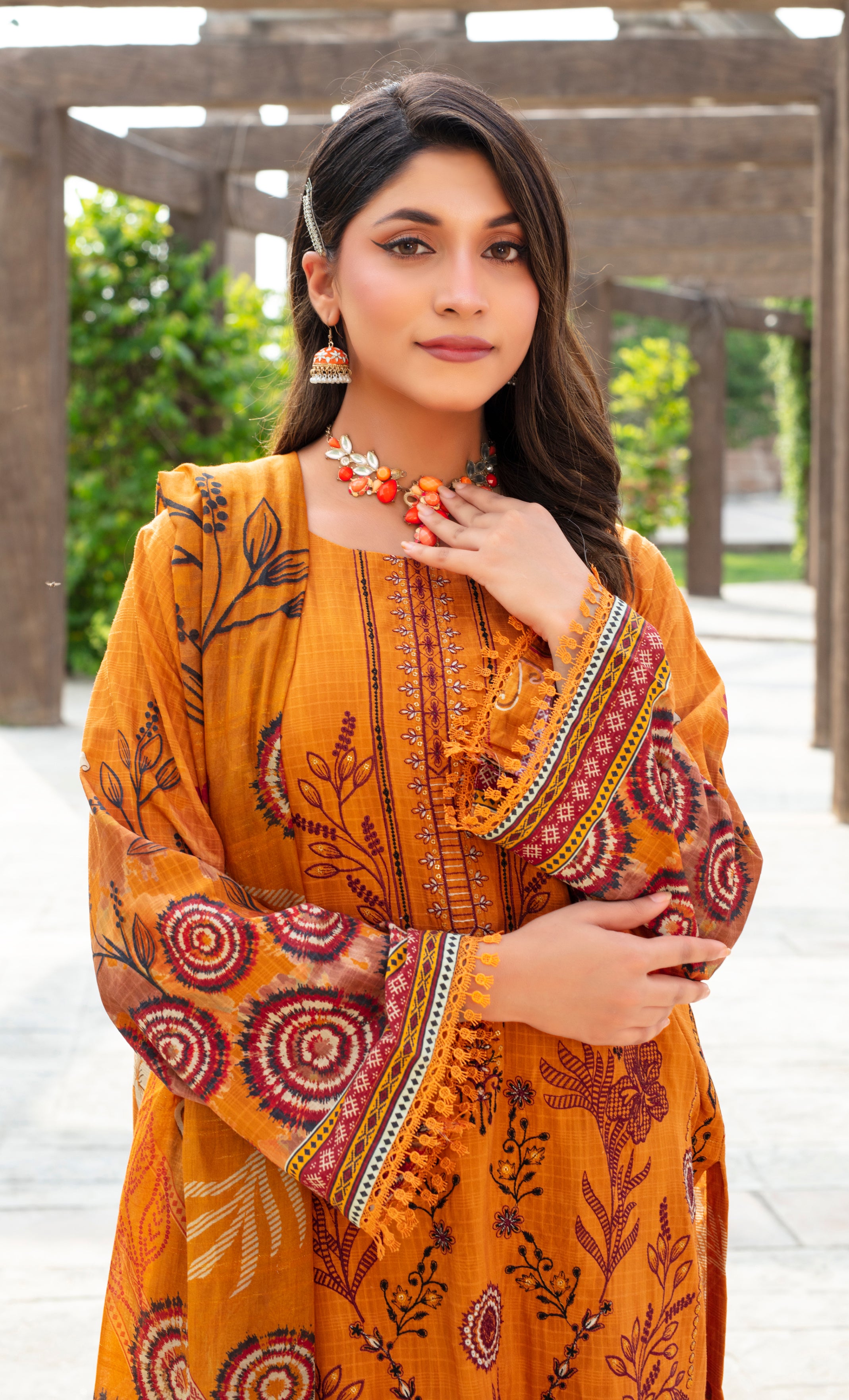 SASSI Viscose EMB Shirt & Dupatta Vol-2457
