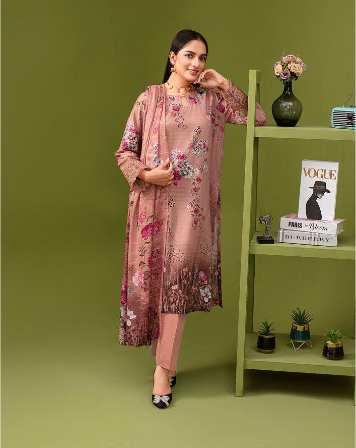 SASSI Viscose EMB Shirt & Dupatta Vol-2477